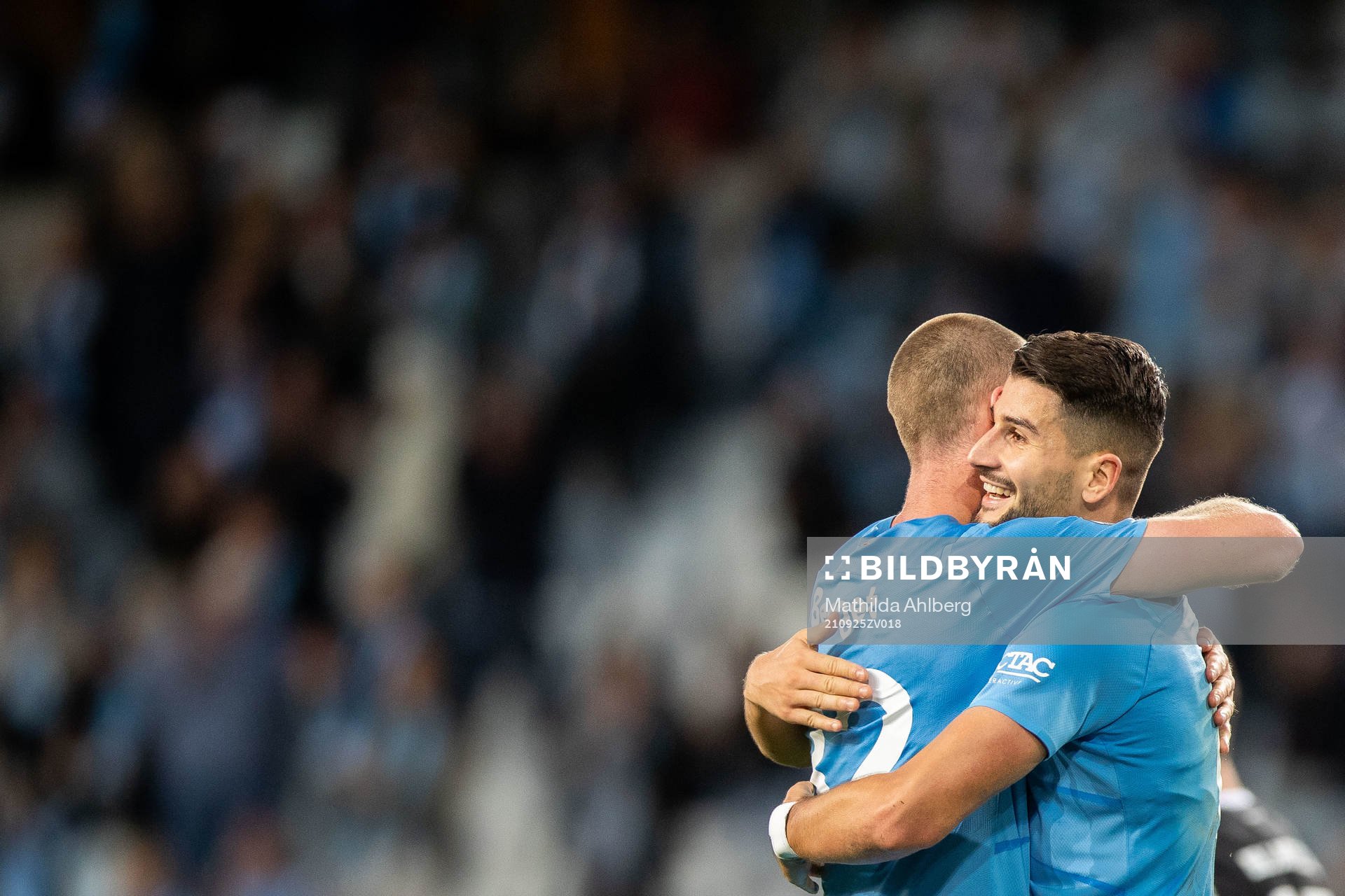 Malmö FFs Jo Inge Berget och Antonio Colak jublar