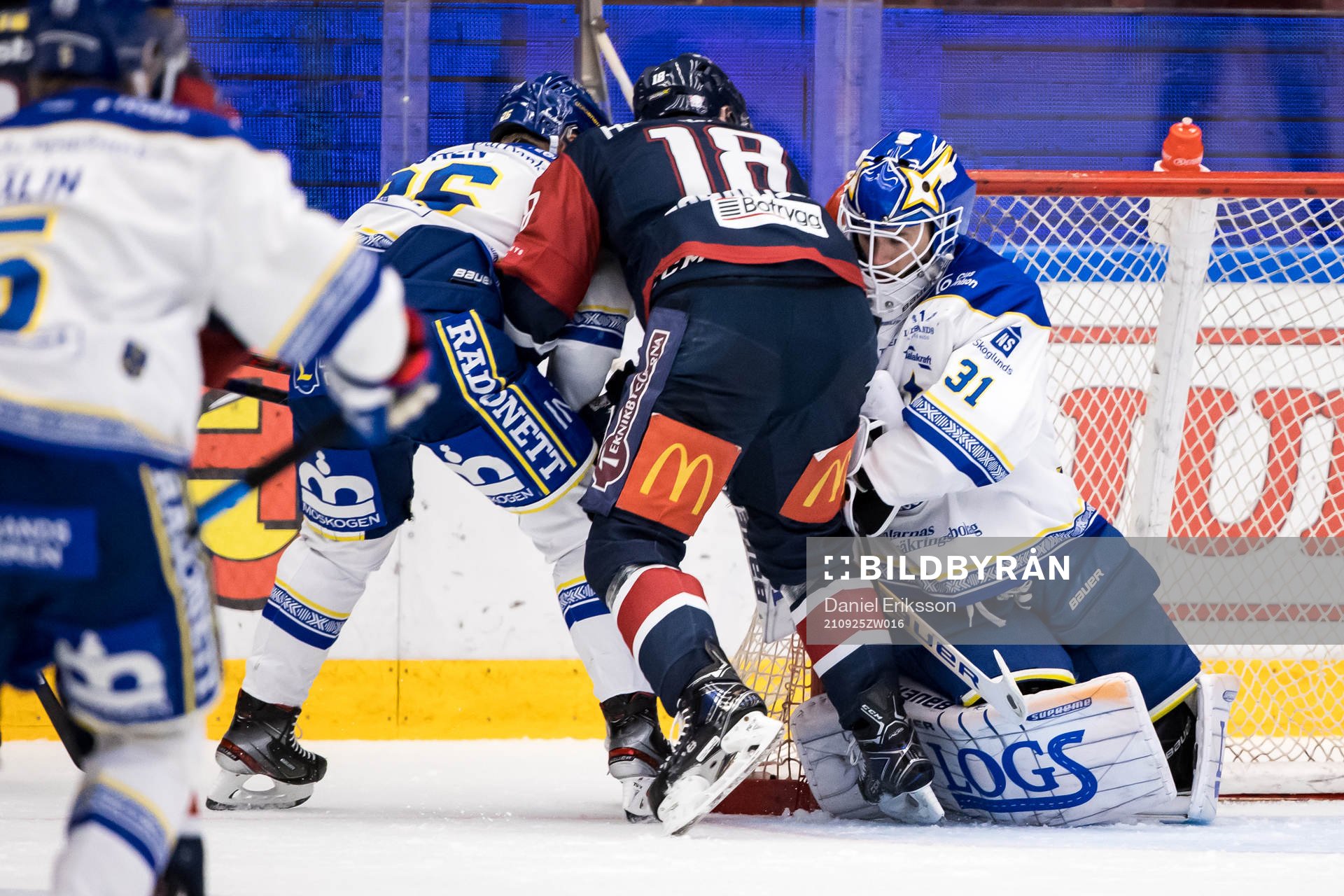 Leksands målvakt Kasimir Kaskisuo och Linköpings
