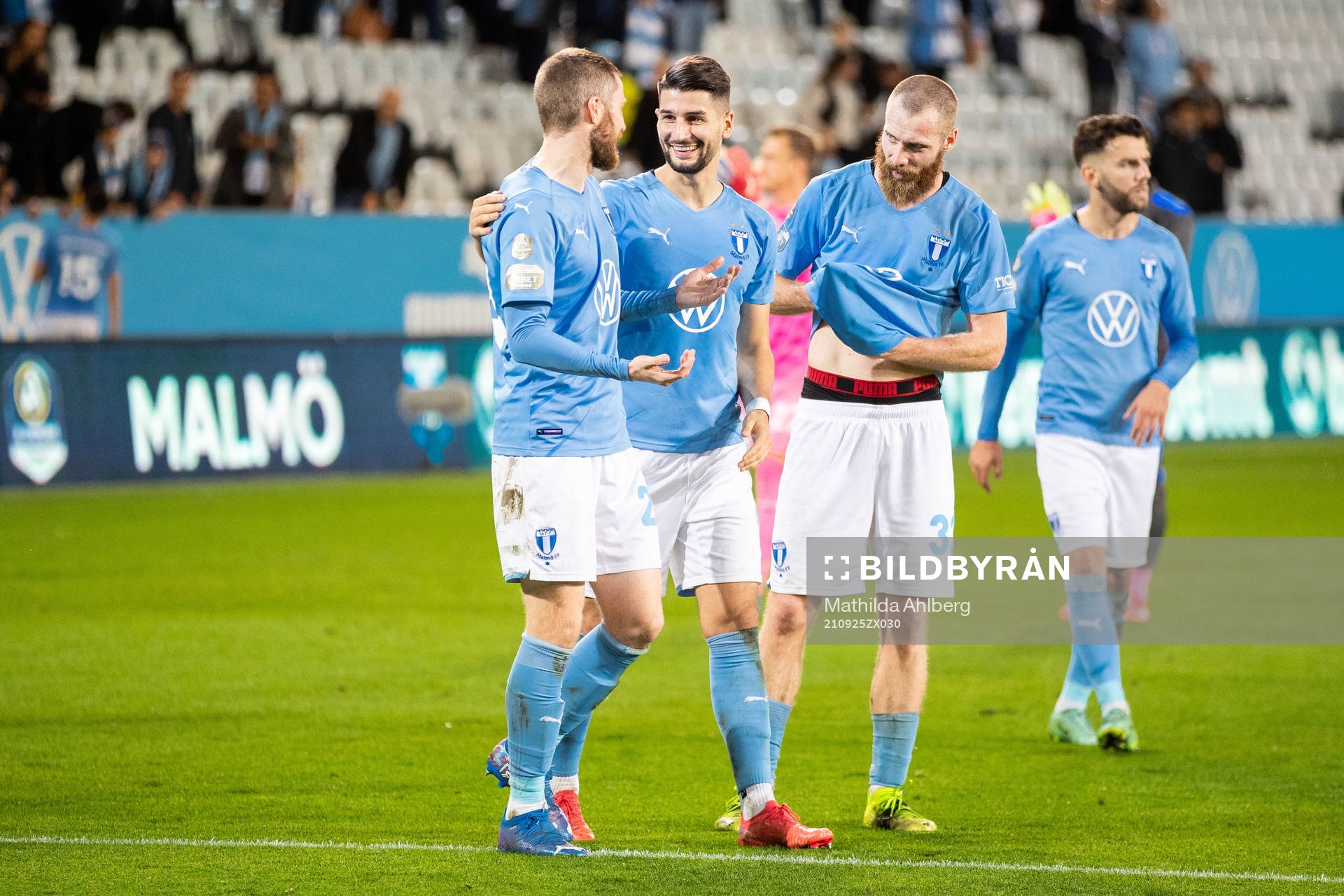 Malmö FFs Lasse Nielsen, Antonio Colak och Jo Inge Berget