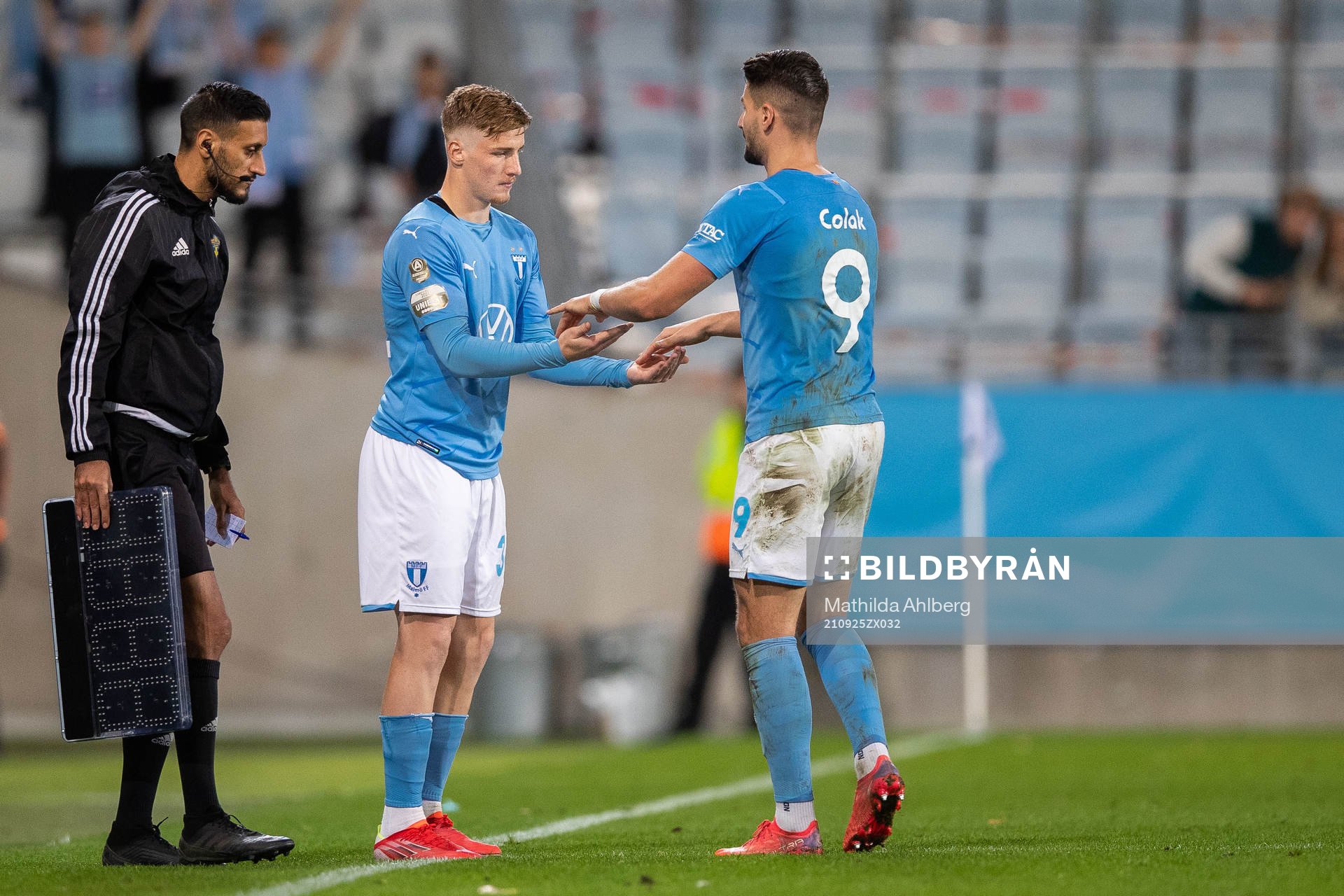 Malmö FFs Markus Björkqvist och Antonio Colak