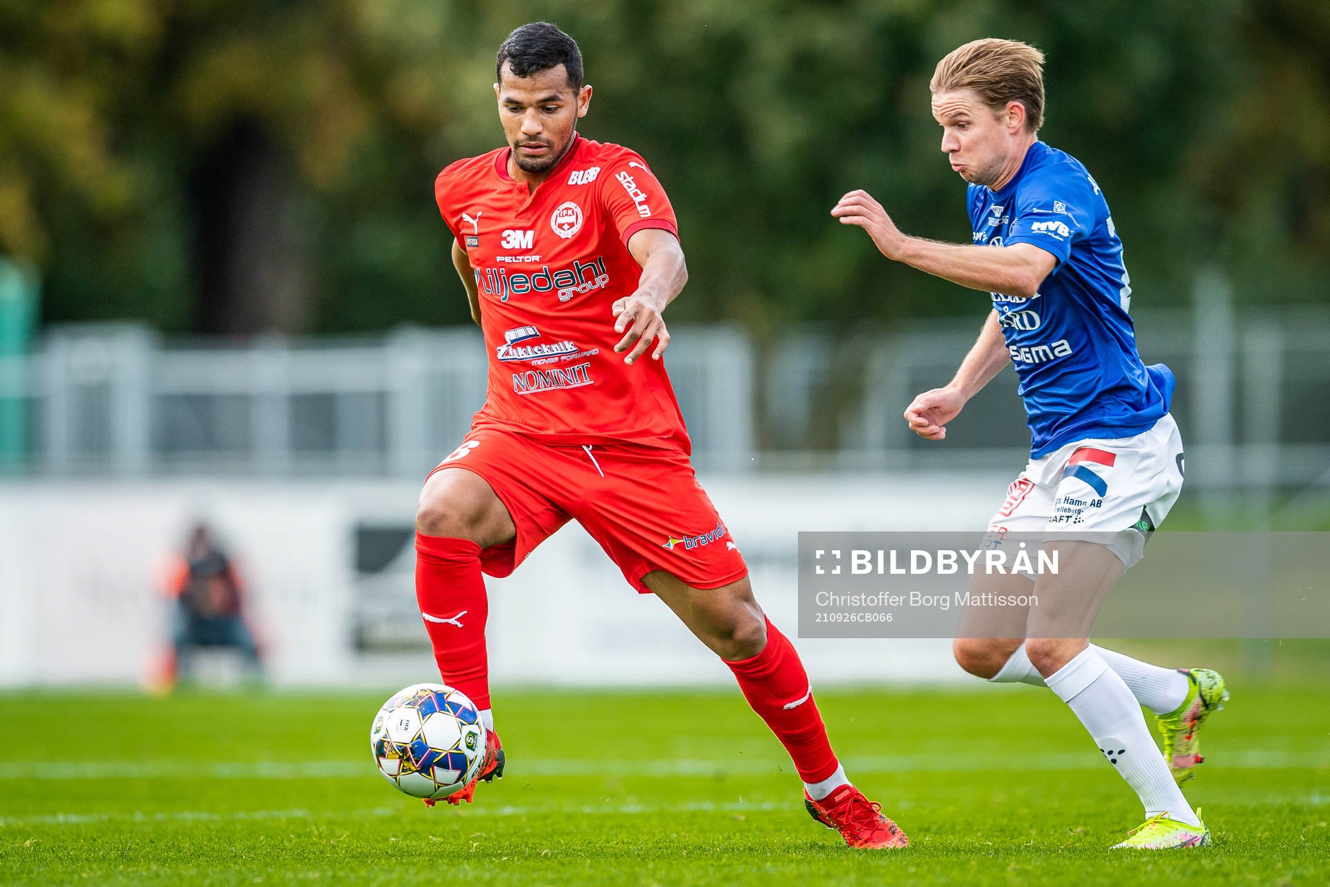 Värnamos Wenderson Oliveira do Nascimento och Trelleborgs
