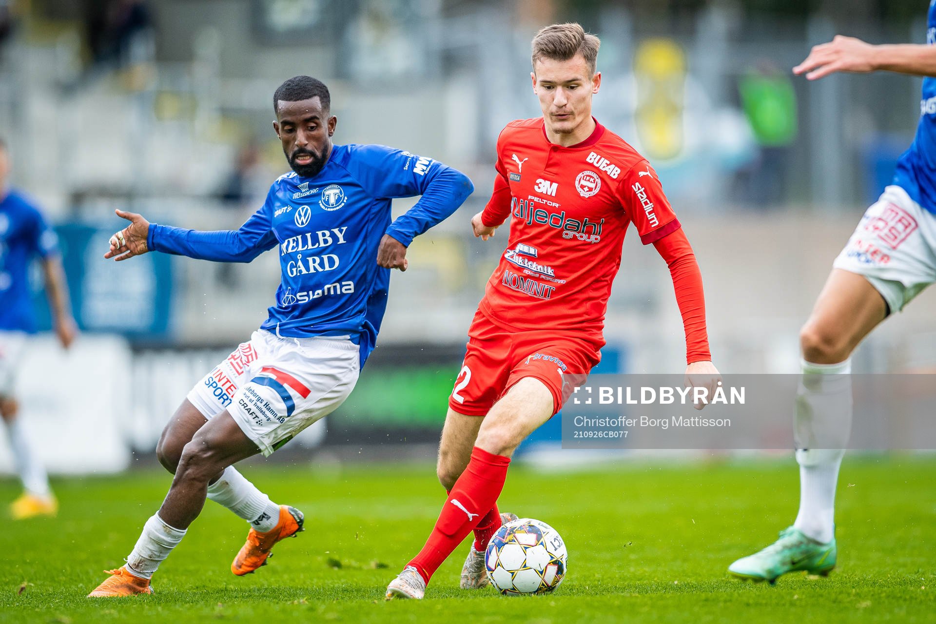 Trelleborgs Mohammed Khalid Saeid och Värnamos Robin Dzabic