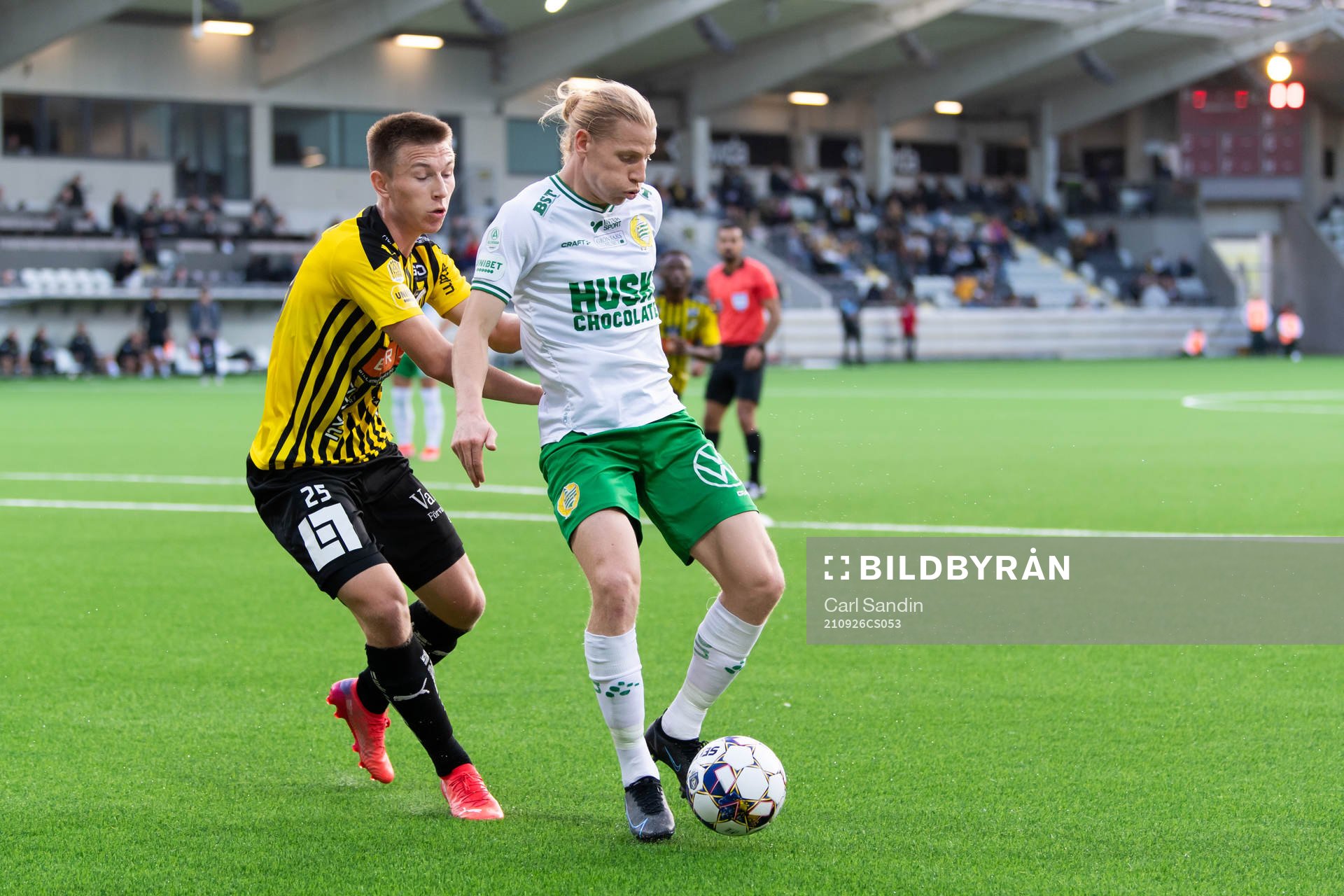 Häckens Kristoffer Lund Hansen och  Hammarbys Gustav
