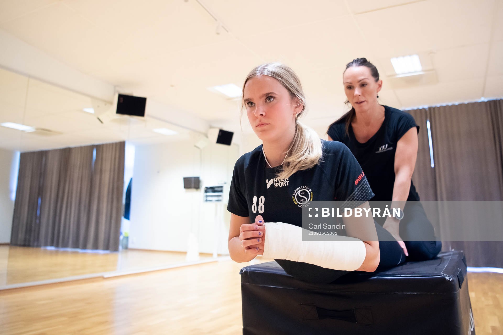 s Tilde Utbult tränar med sin personliga tränare och