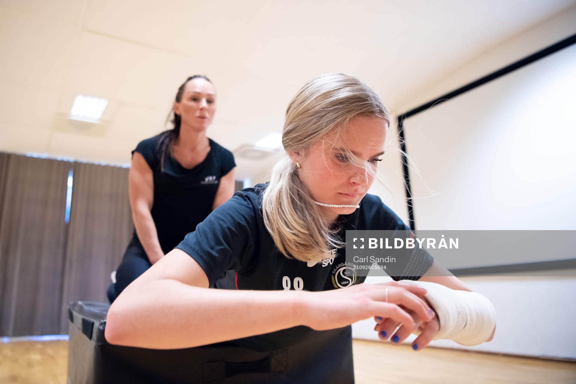 s Tilde Utbult tränar med sin personliga tränare och