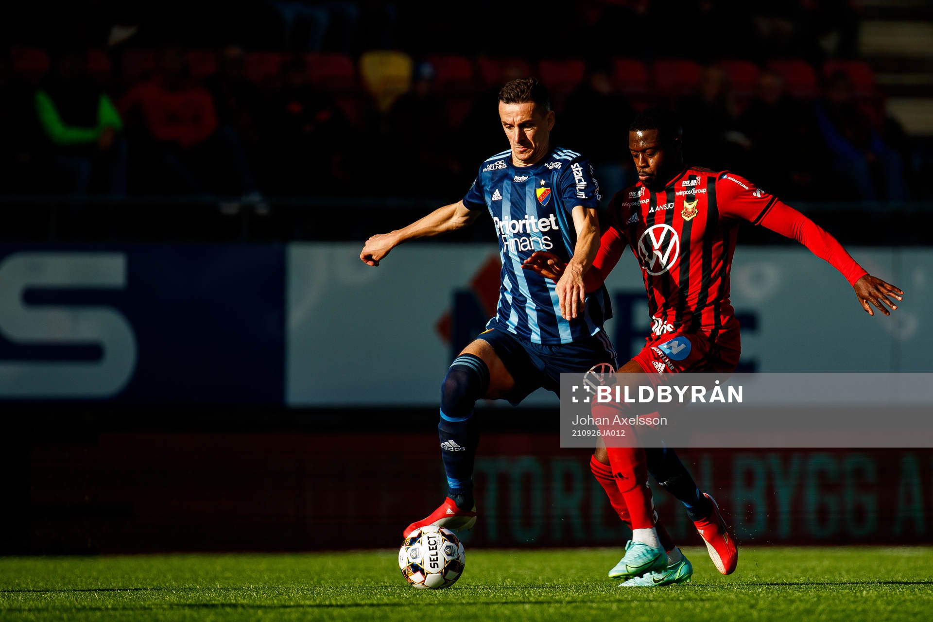 Djurgårdens Haris Radetinac och Östersunds Isak