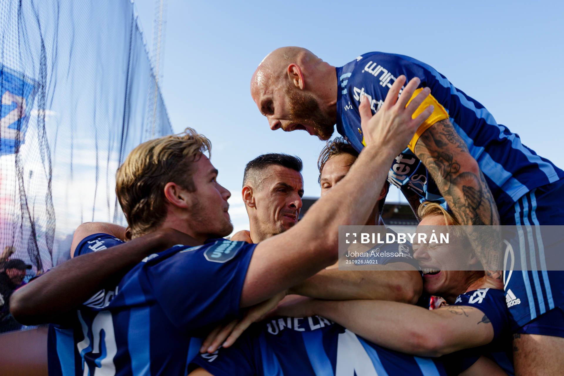 Djurgårdens spelare jublar
