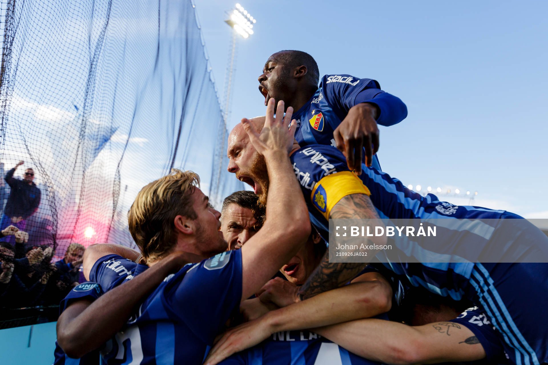 Djurgårdens spelare jublar