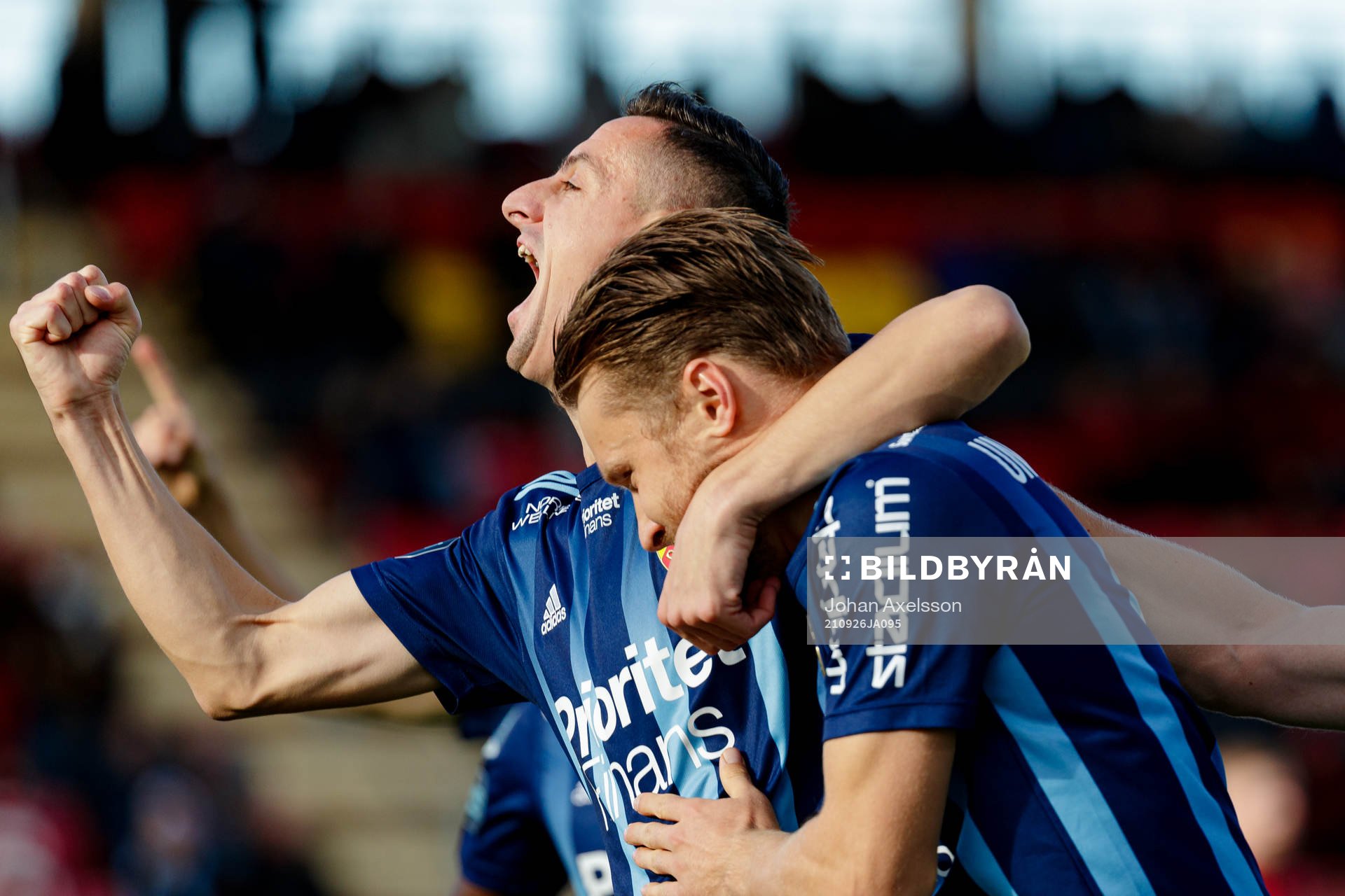 Djurgårdens Haris Radetinac jublar
