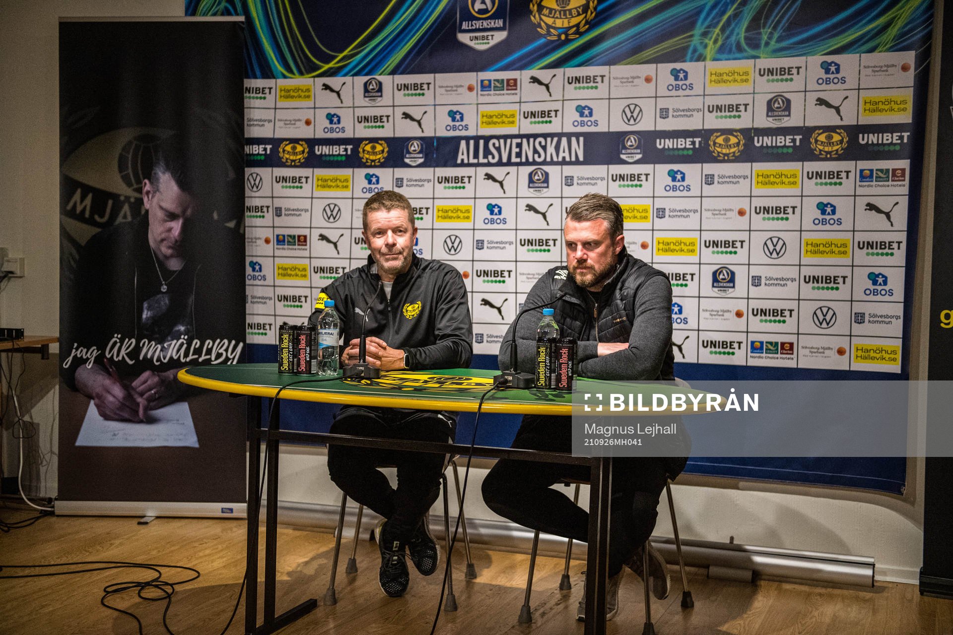 Mjällbys tränare Anders Torstensson och Elfsborgs manager
