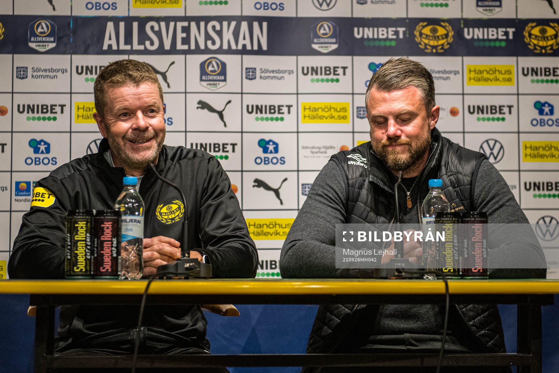 Mjällbys tränare Anders Torstensson och Elfsborgs manager