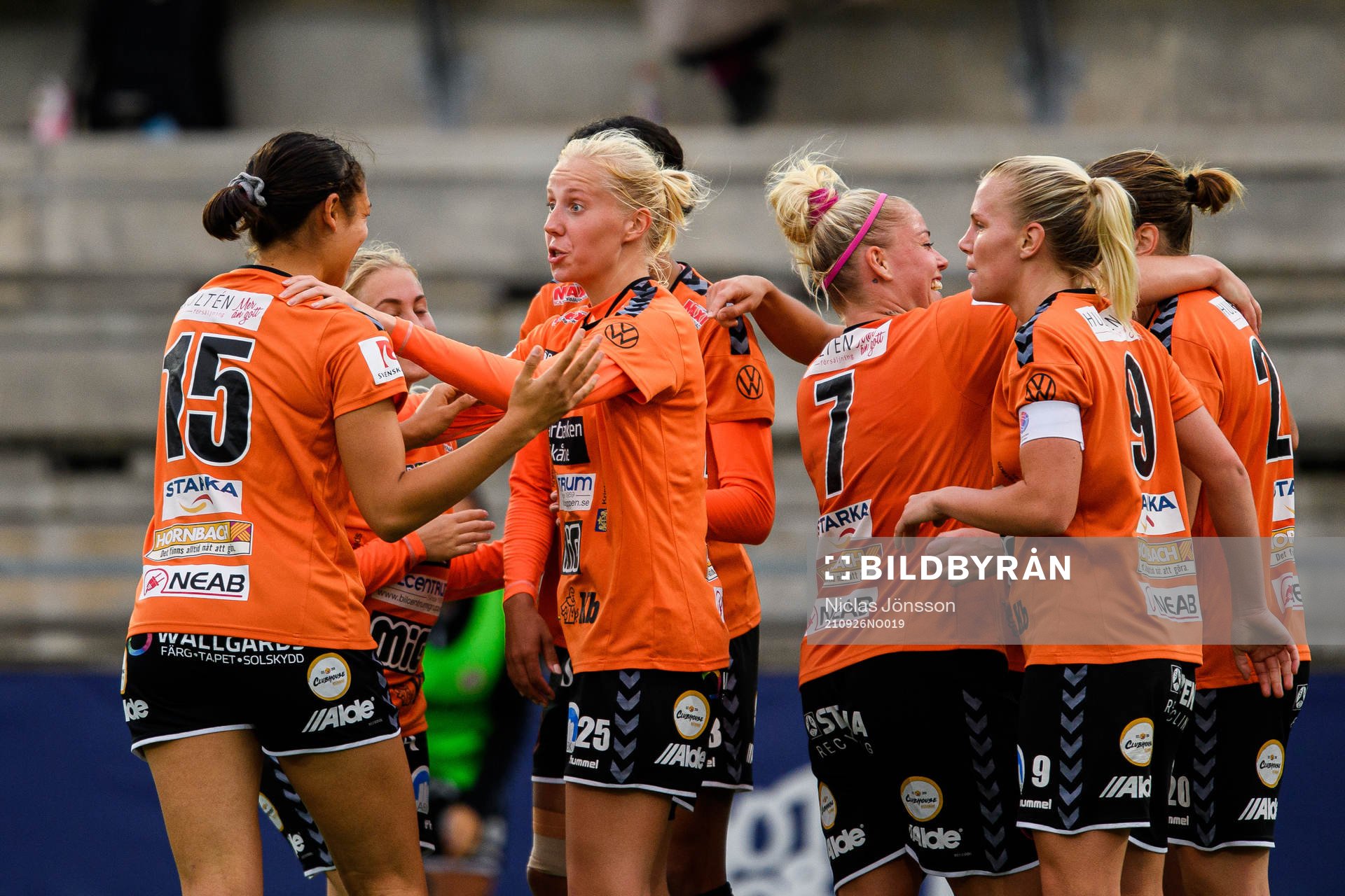 Kristianstads Mia Carlsson jublar