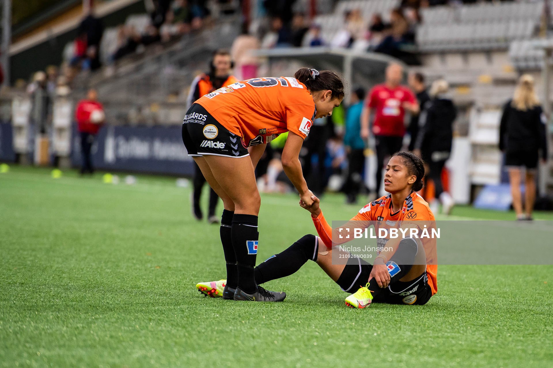 Kristianstads Miranda Nild och Sveindís Jane Jónsdóttir