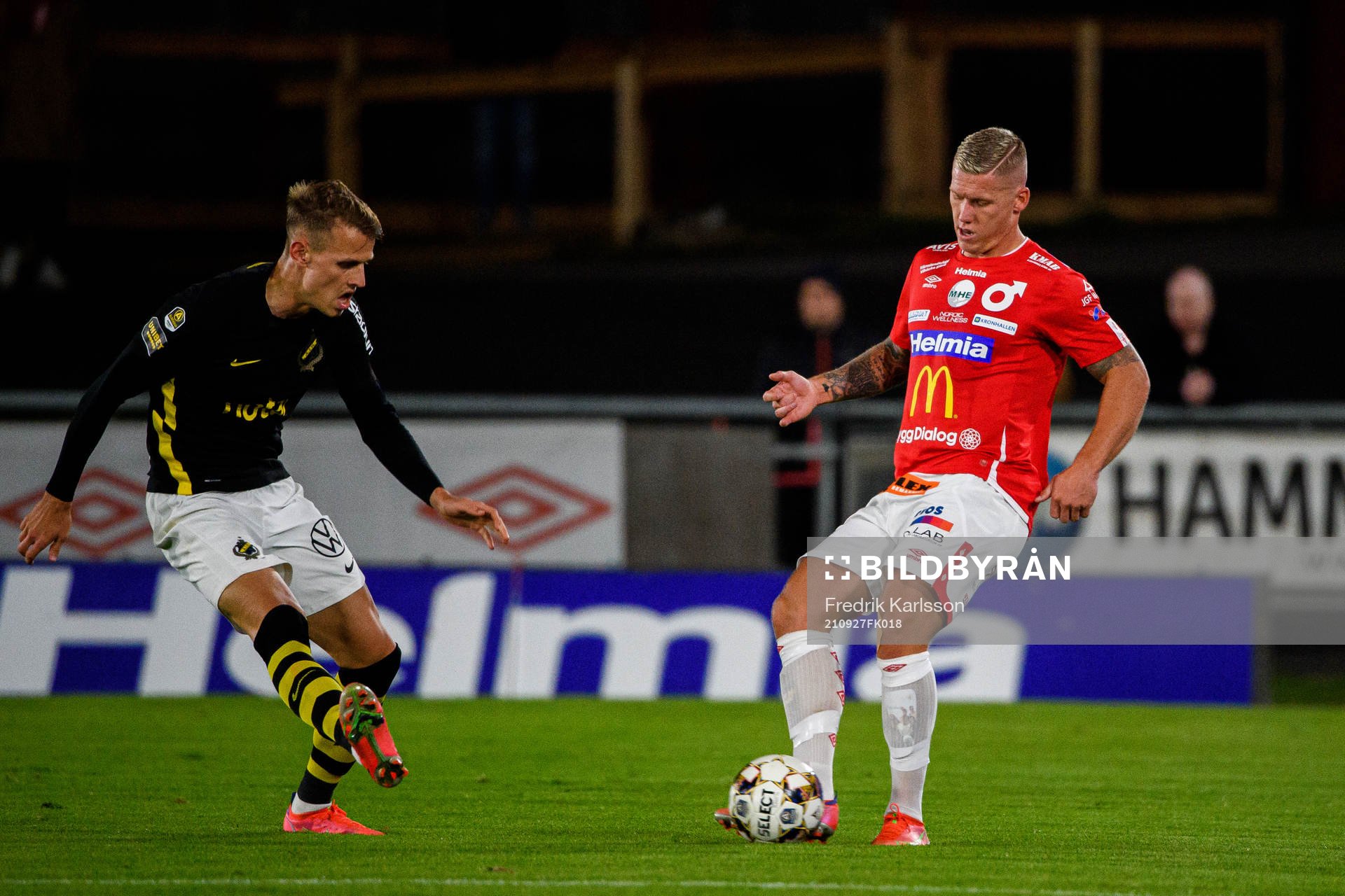 s Bojan Radulovic och Degerfors Victor Edvardsen