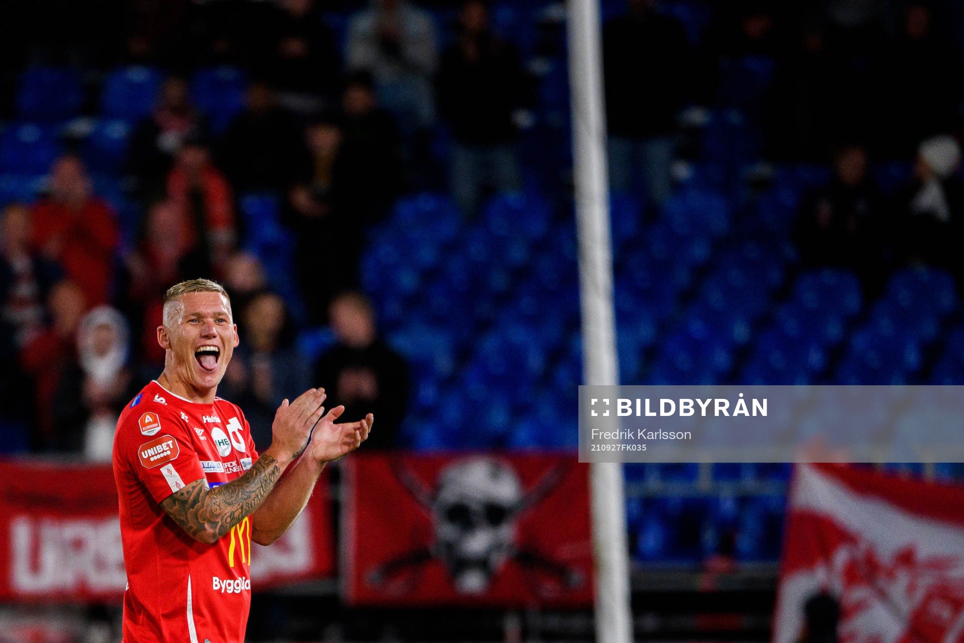 Degerfors Victor Edvardsen jublar
