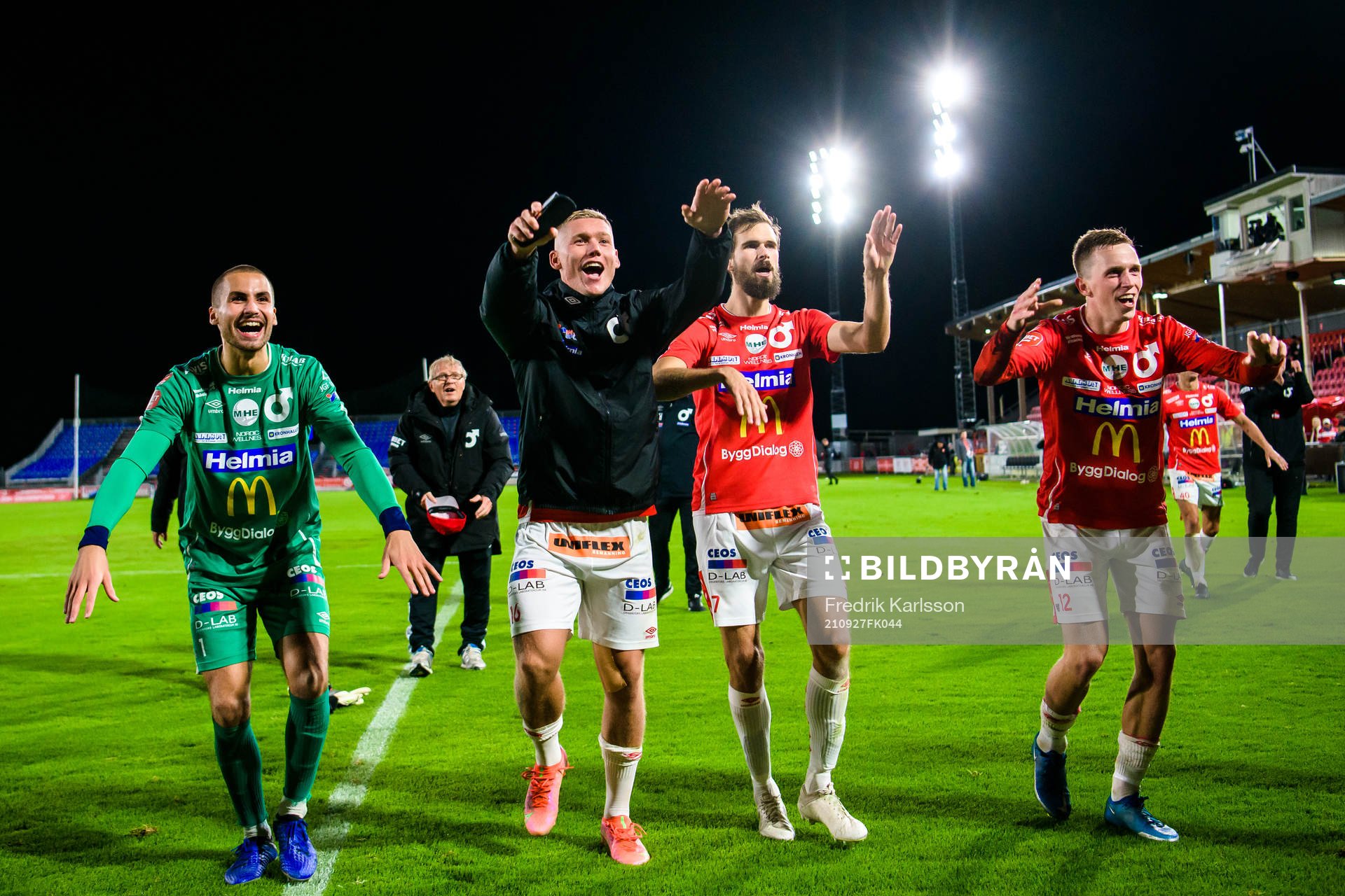 Degerfors målvakt Alfie Malik Whiteman, Victor Edvardsen<,