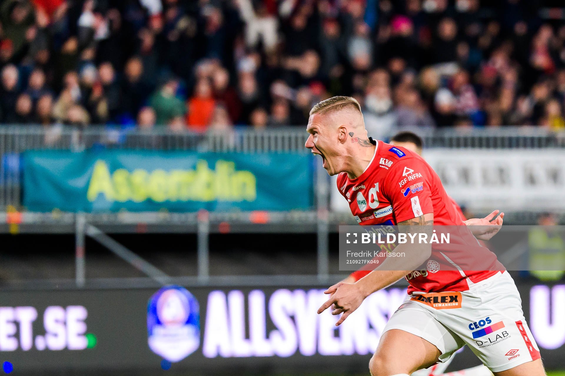 Degerfors Victor Edvardsen jublar