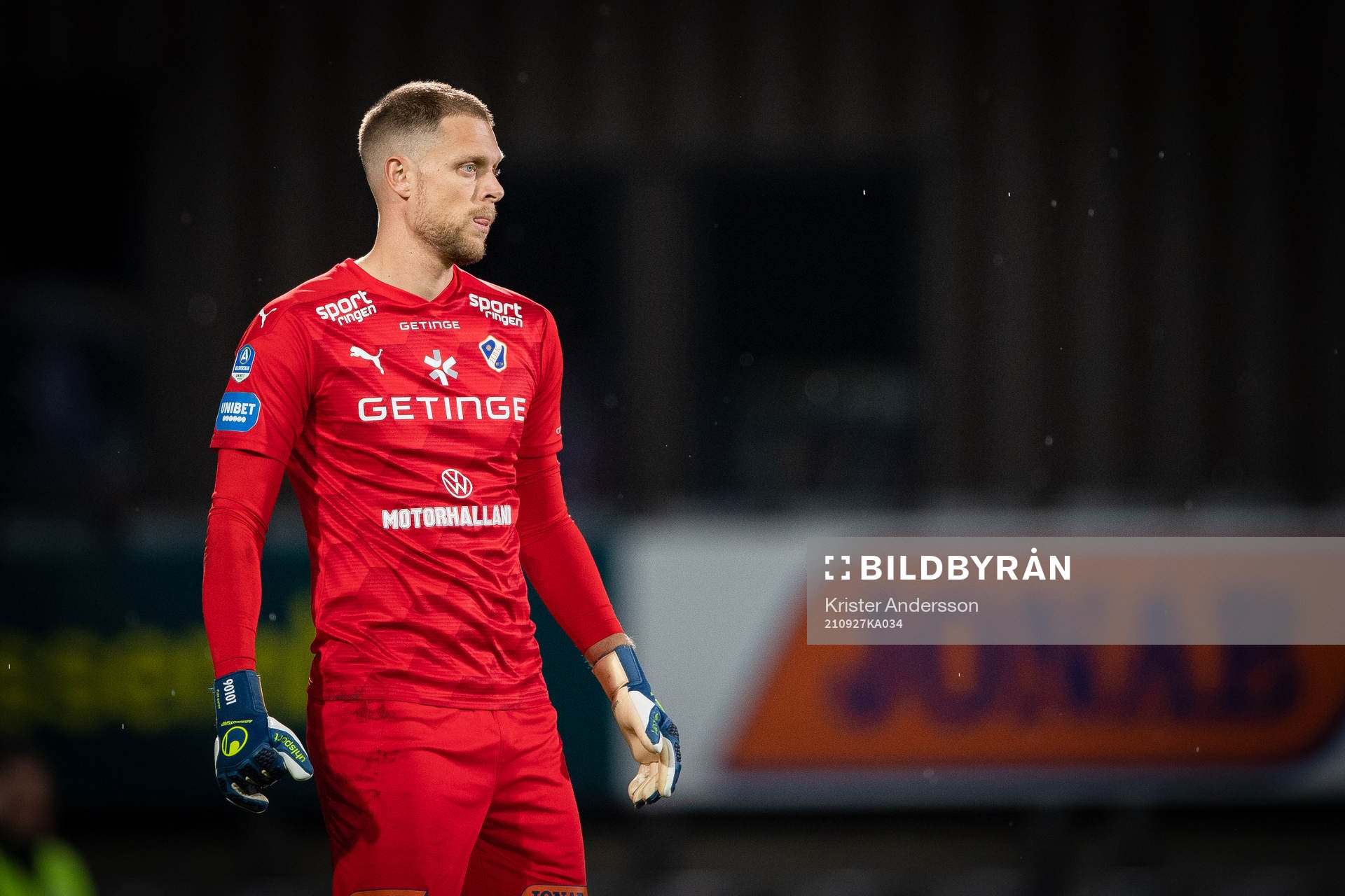 Halmstads målvakt Malkolm Nilsson Säfqvist