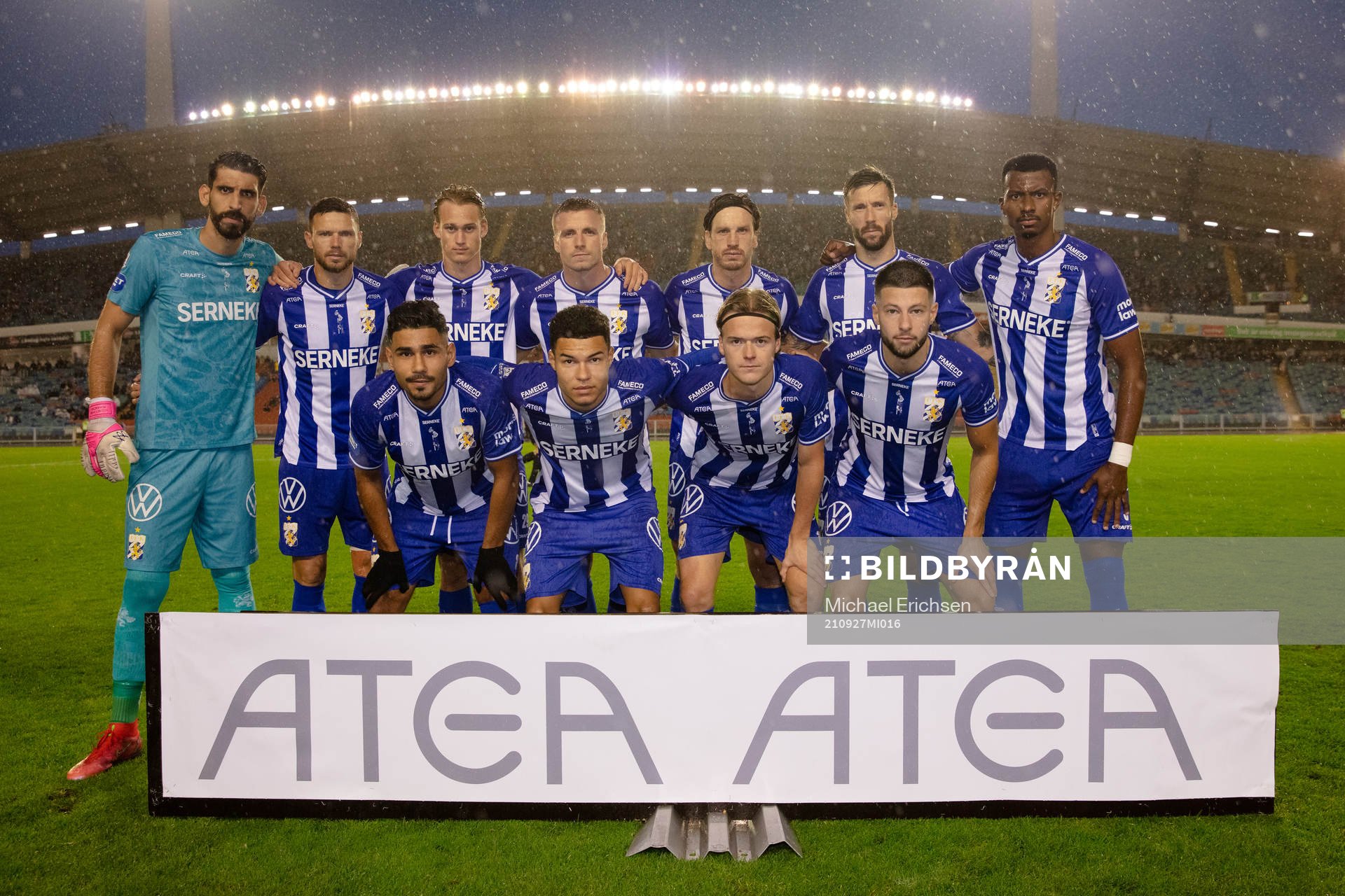 IFK Göteborgs startelva innan fotbollsmatchen i