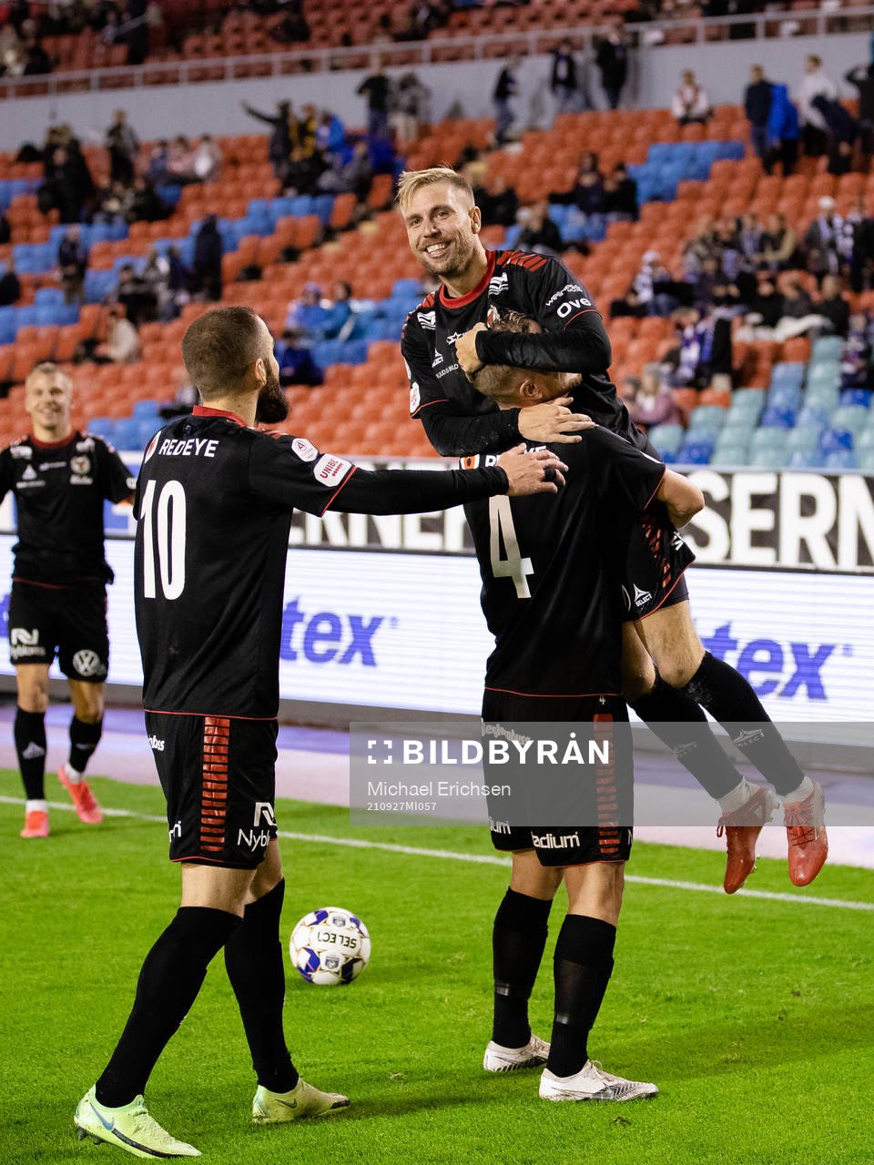 Kalmars Filip Sachpekidis, Erik Israelsson och Jonathan