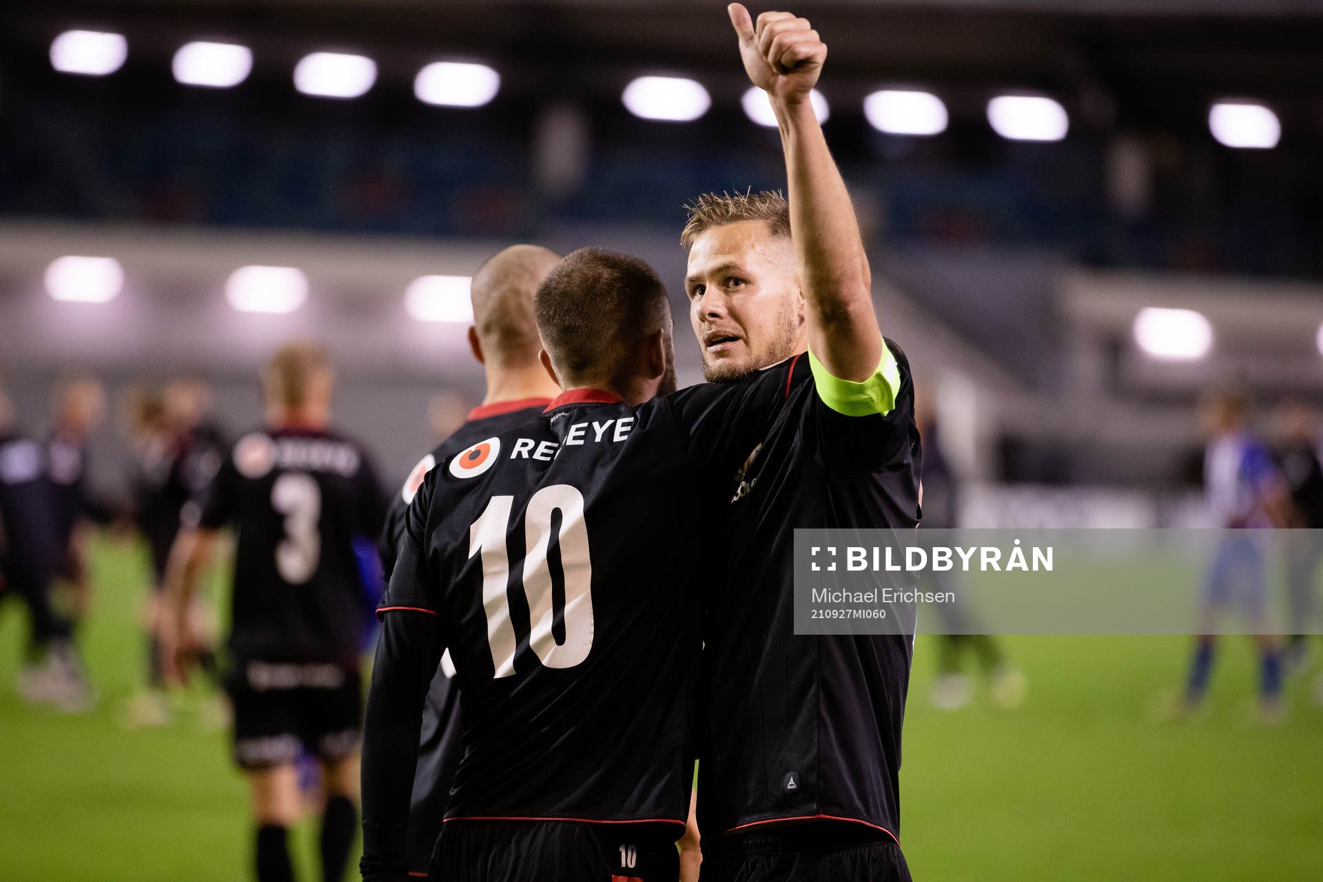 Kalmars Filip Sachpekidis och Erik Israelsson jublar