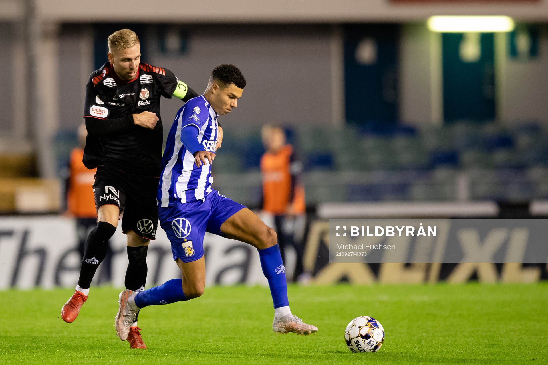 Kalmars Jonathan Ring och IFK Göteborgs Alexander Jallow