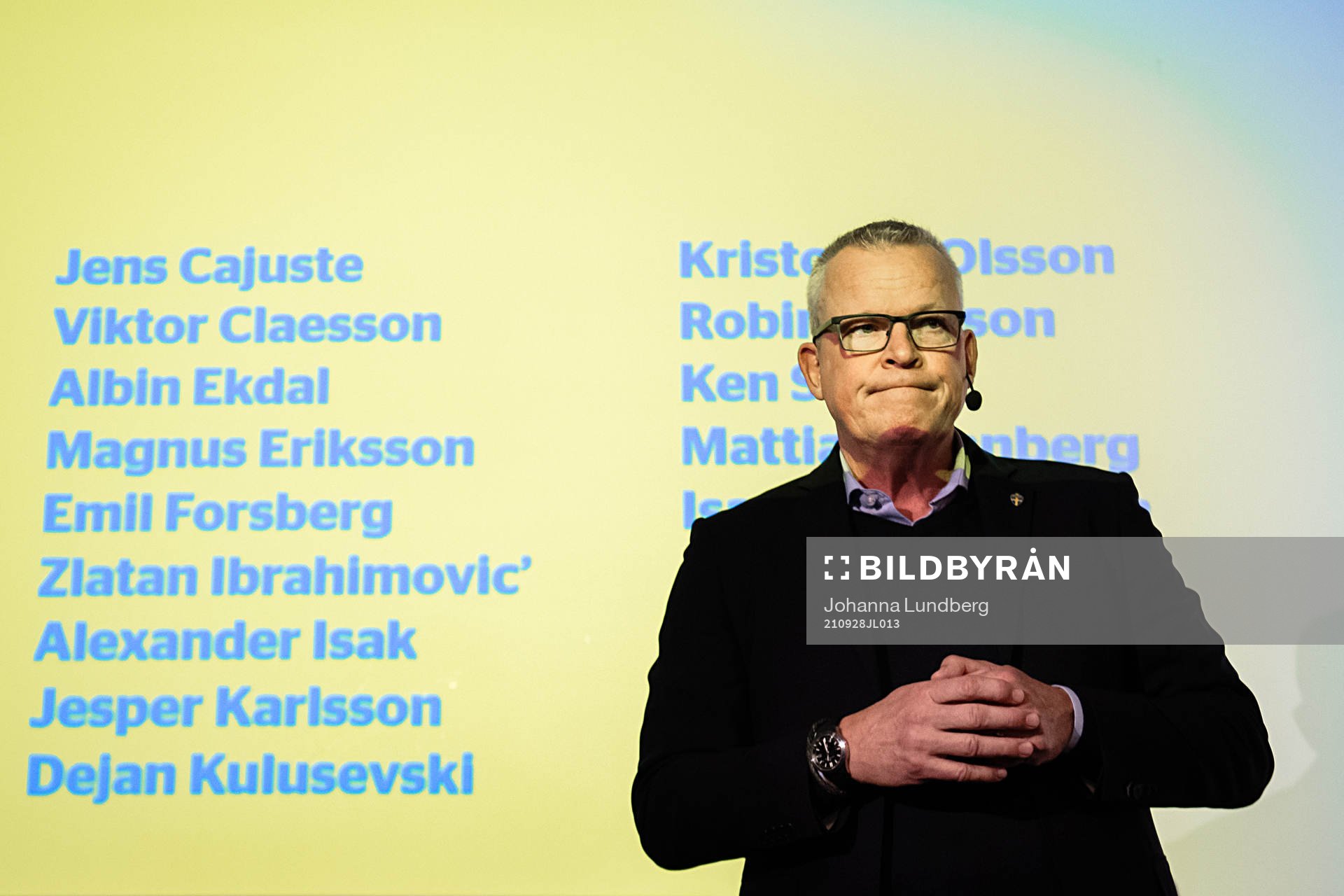 Head coach Janne Andersson of the Swedish national football