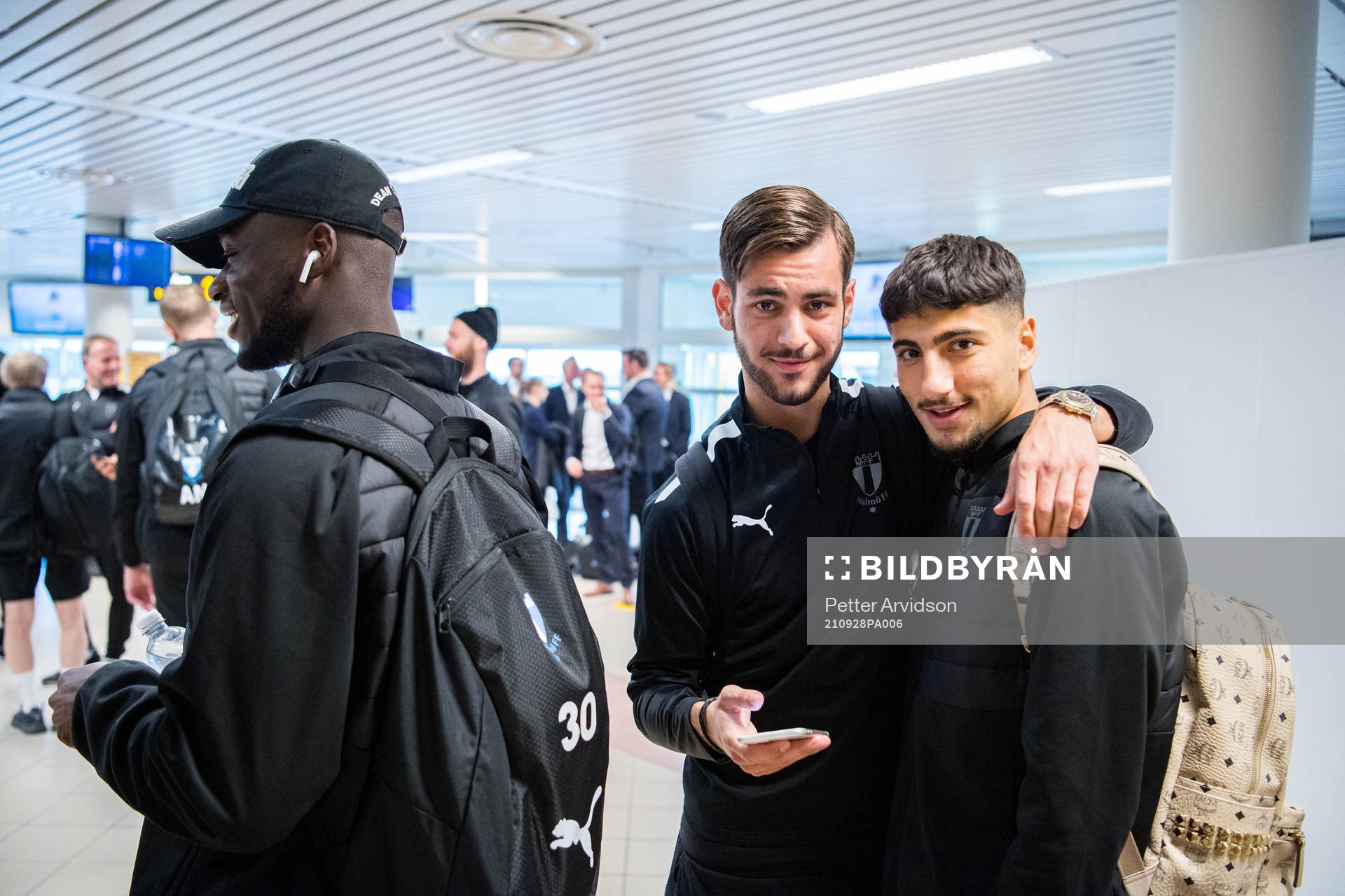 Goalkeeper Ismael Diawara, Adi Nalic and Peter Gwargis of