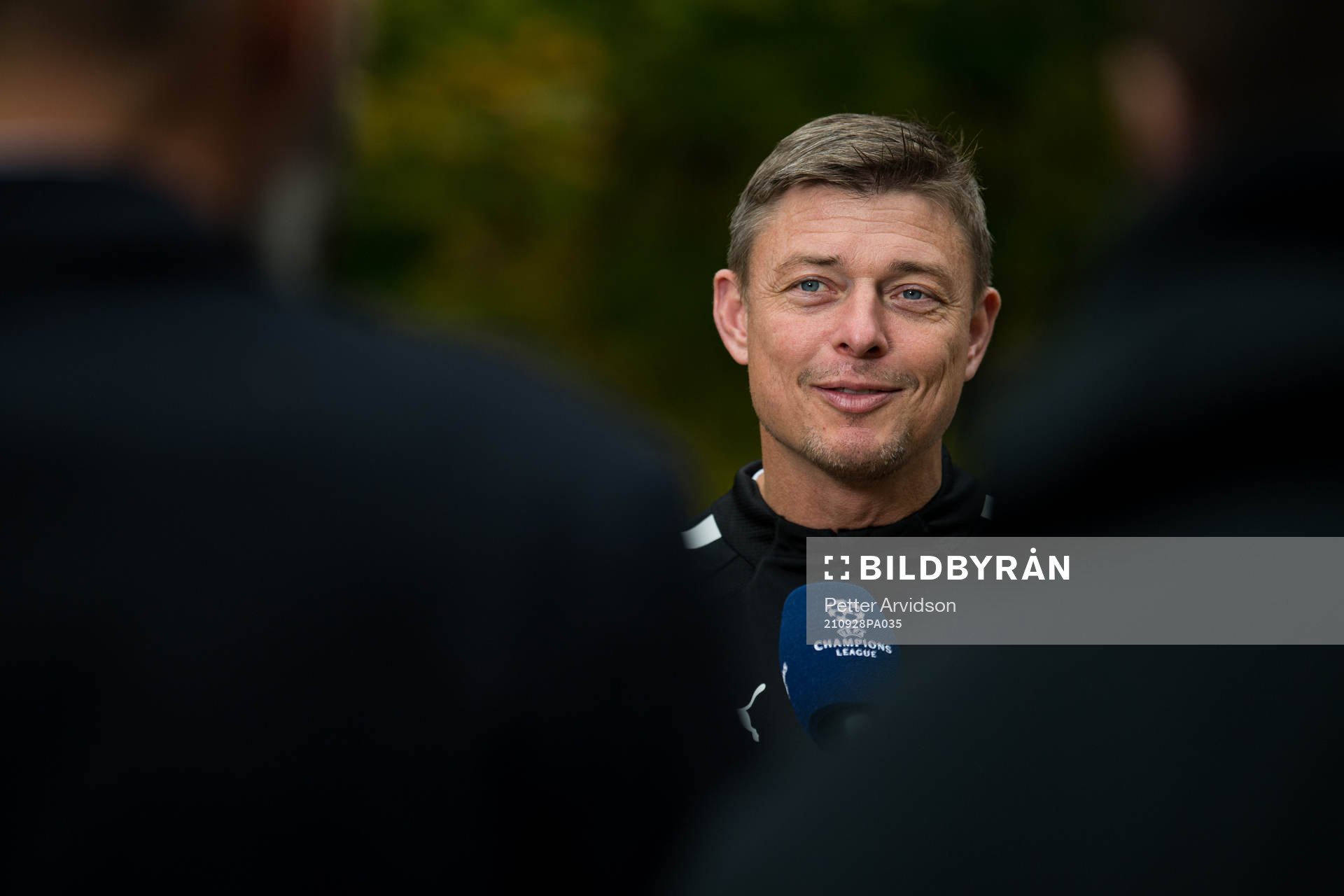 Jon Dahl Tomasson, head coach of Malmö FF is interviewed