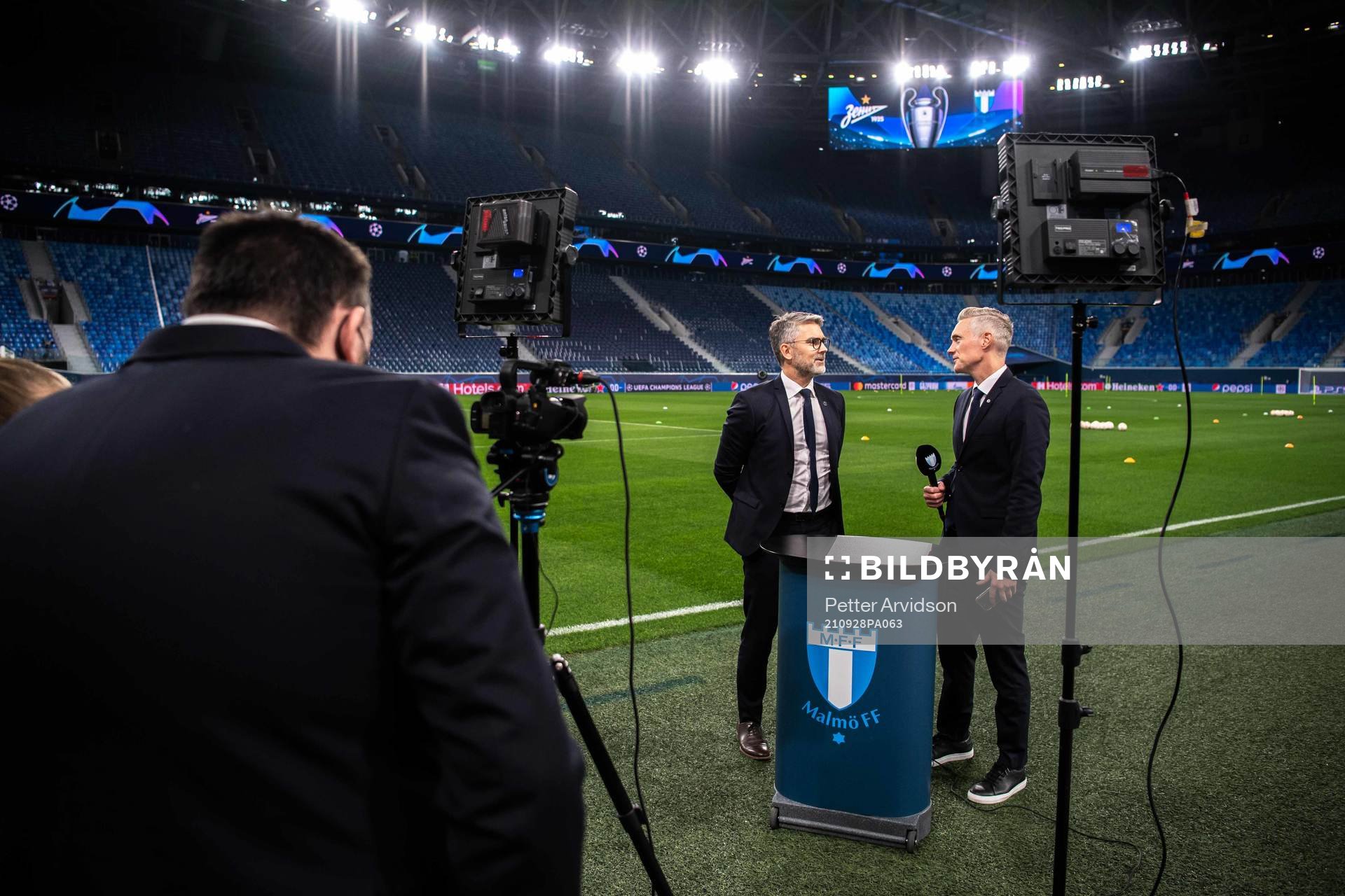 Niclas Carlnén, CEO and Mattias Larsson of Malmö FF