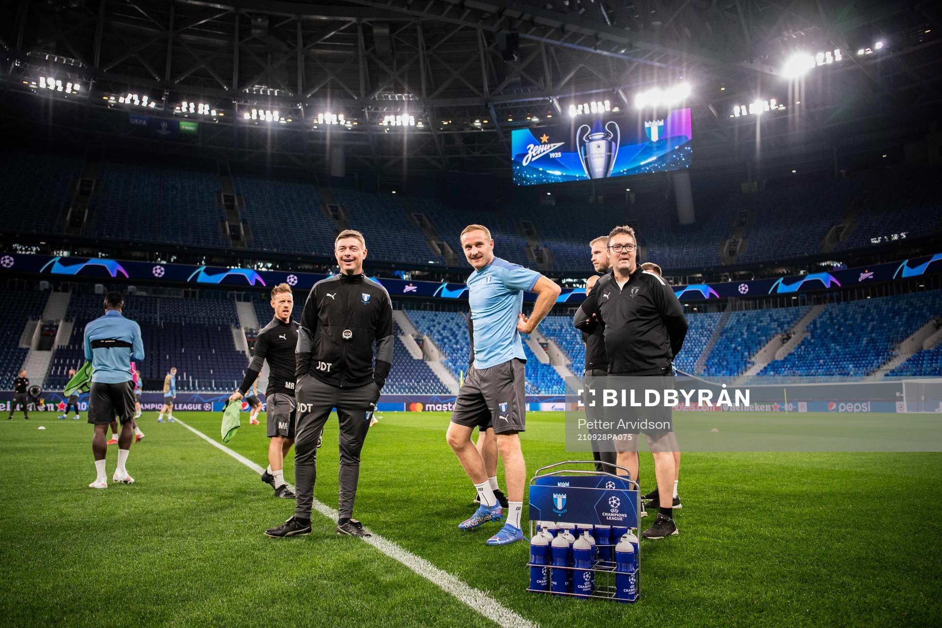 Franz Brorsson and Jon Dahl Tomasson, head coach of Malmö