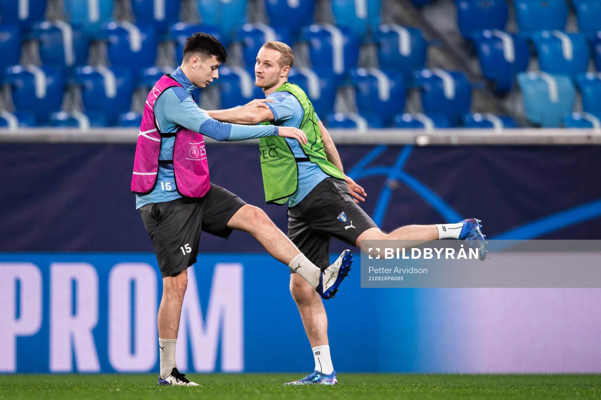 Anel Ahmedhodzic and Franz Brorsson of Malmö FF