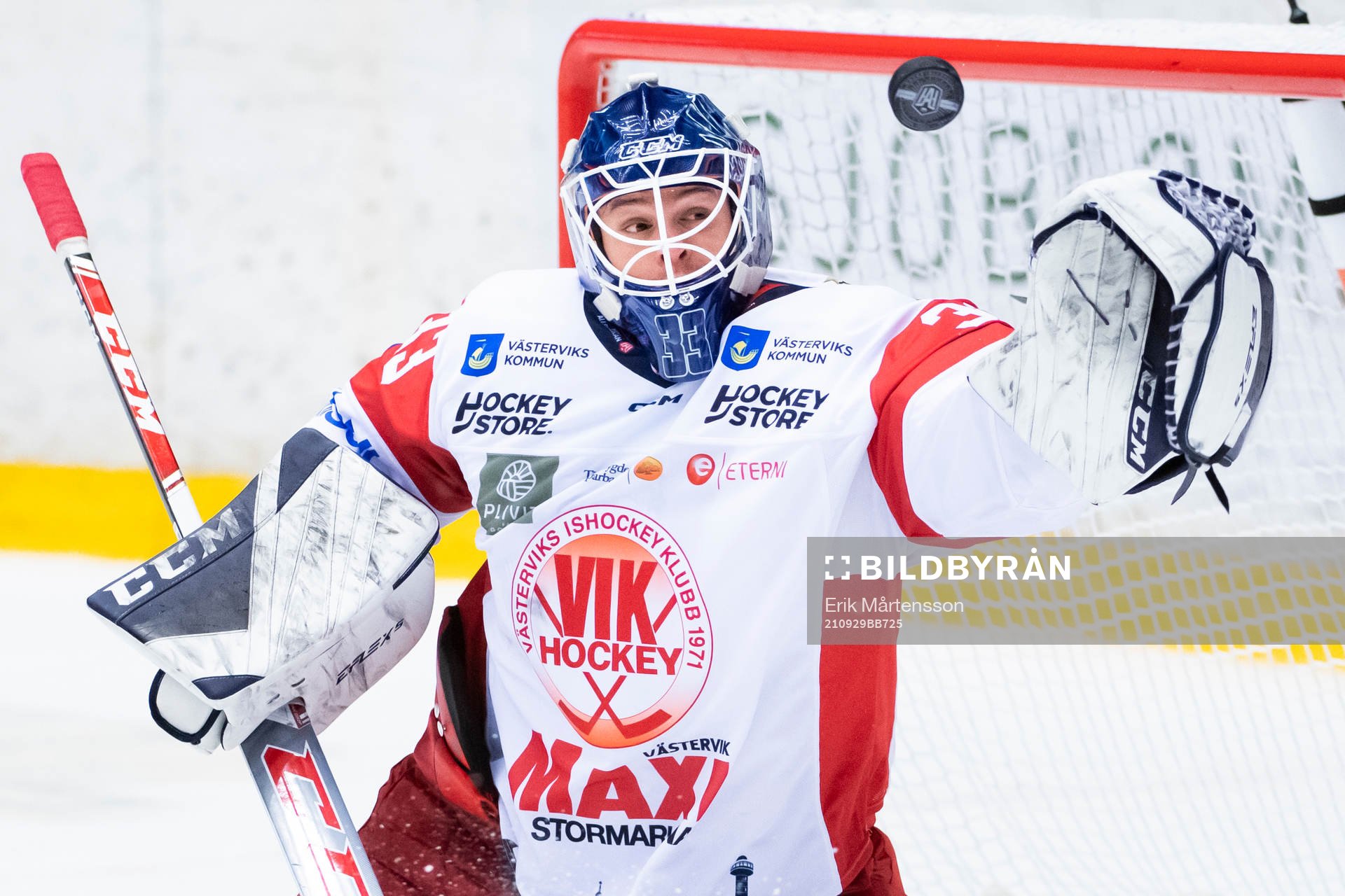 Västerviks målvakt Henrik Lundberg