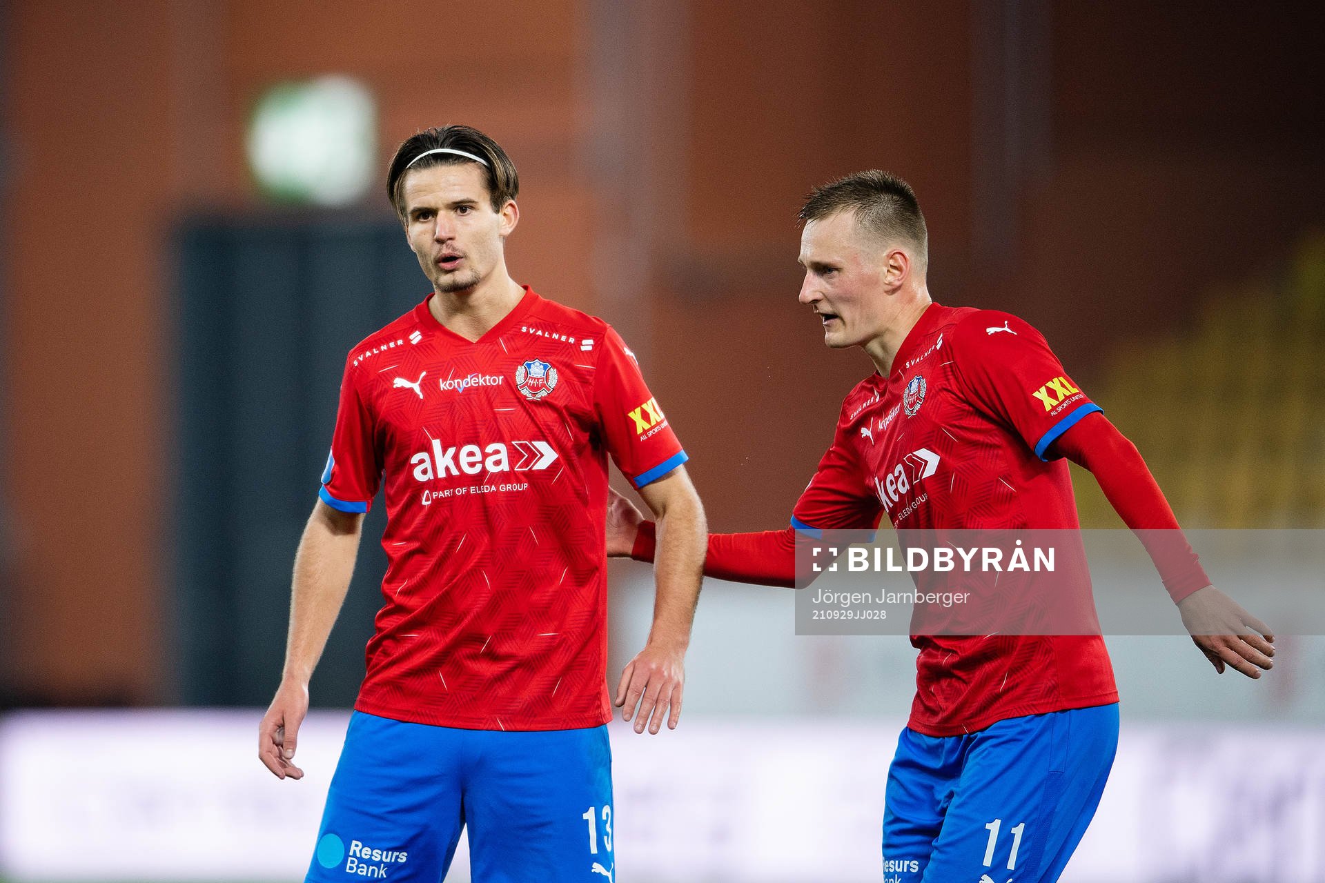 Helsingborgs Wilhelm Loeper och Rasmus Karjalainen jublar