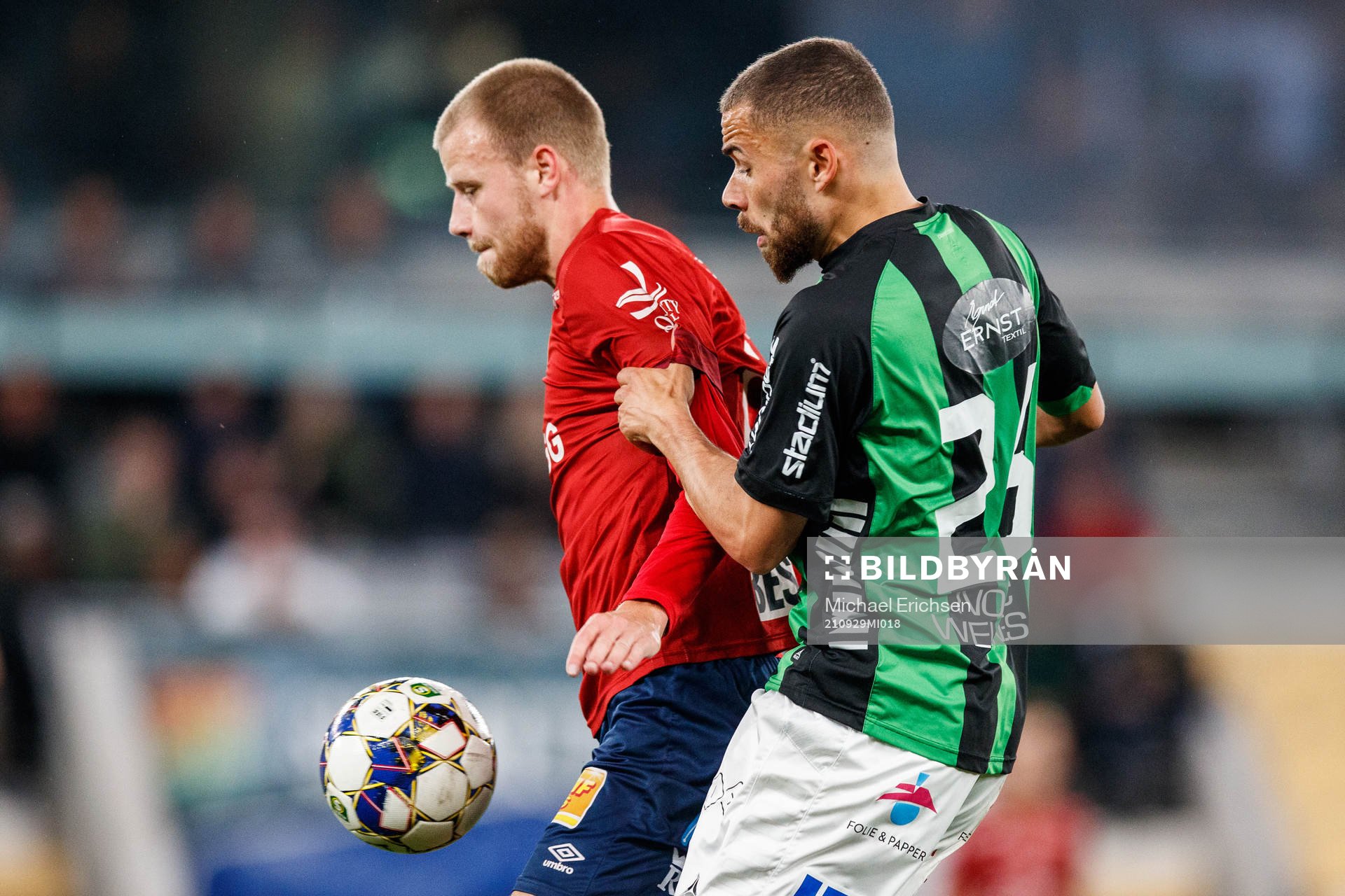 Örgrytes Elias Gustafson och GAIS Malkolm Moenza