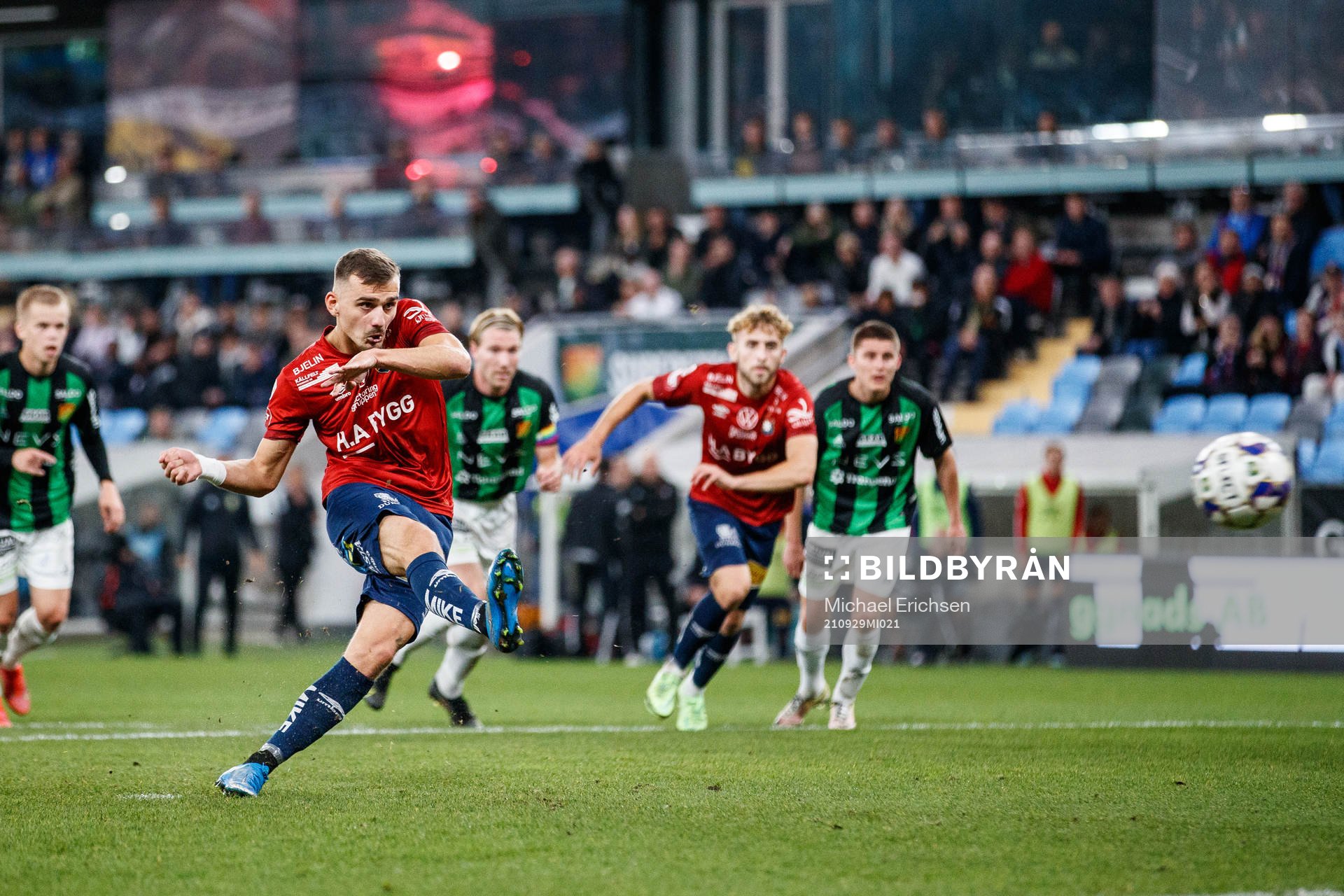 Örgrytes Ajdin Zeljkovic gör 0-1 på straffspark