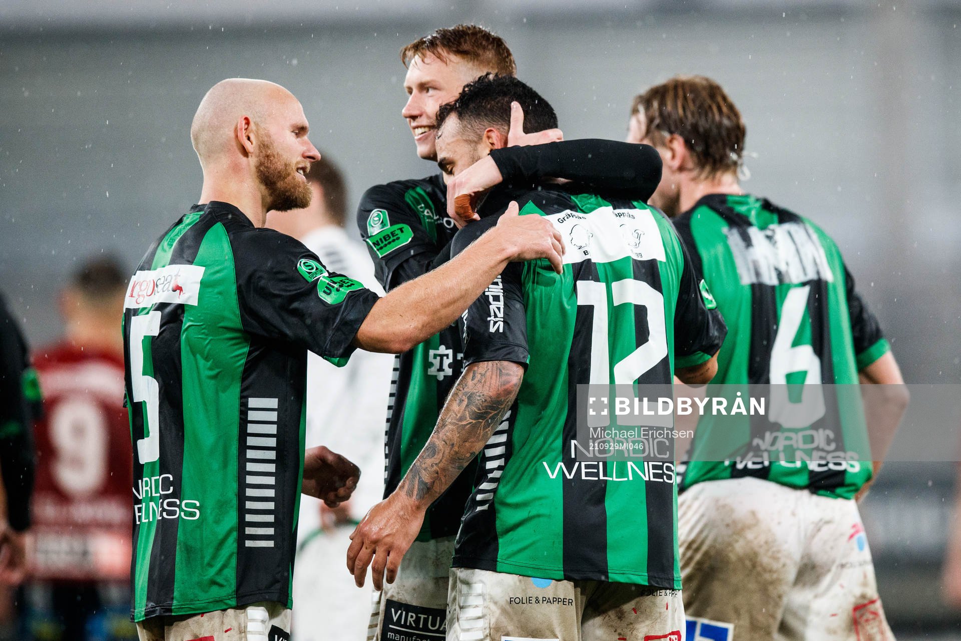 GAIS Richard Yarsuvat jublar med lagkamrater