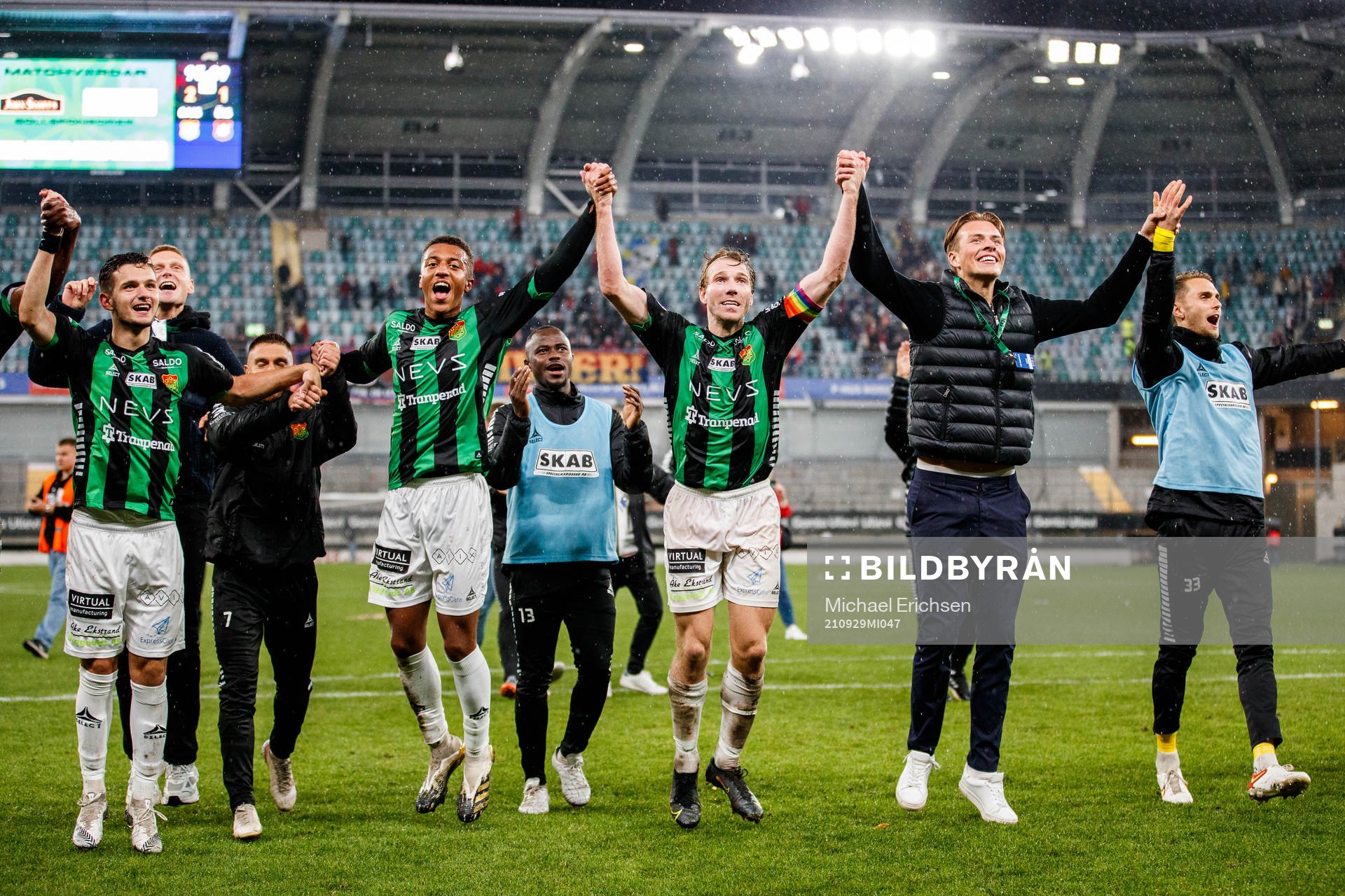 GAIS spelare jublar