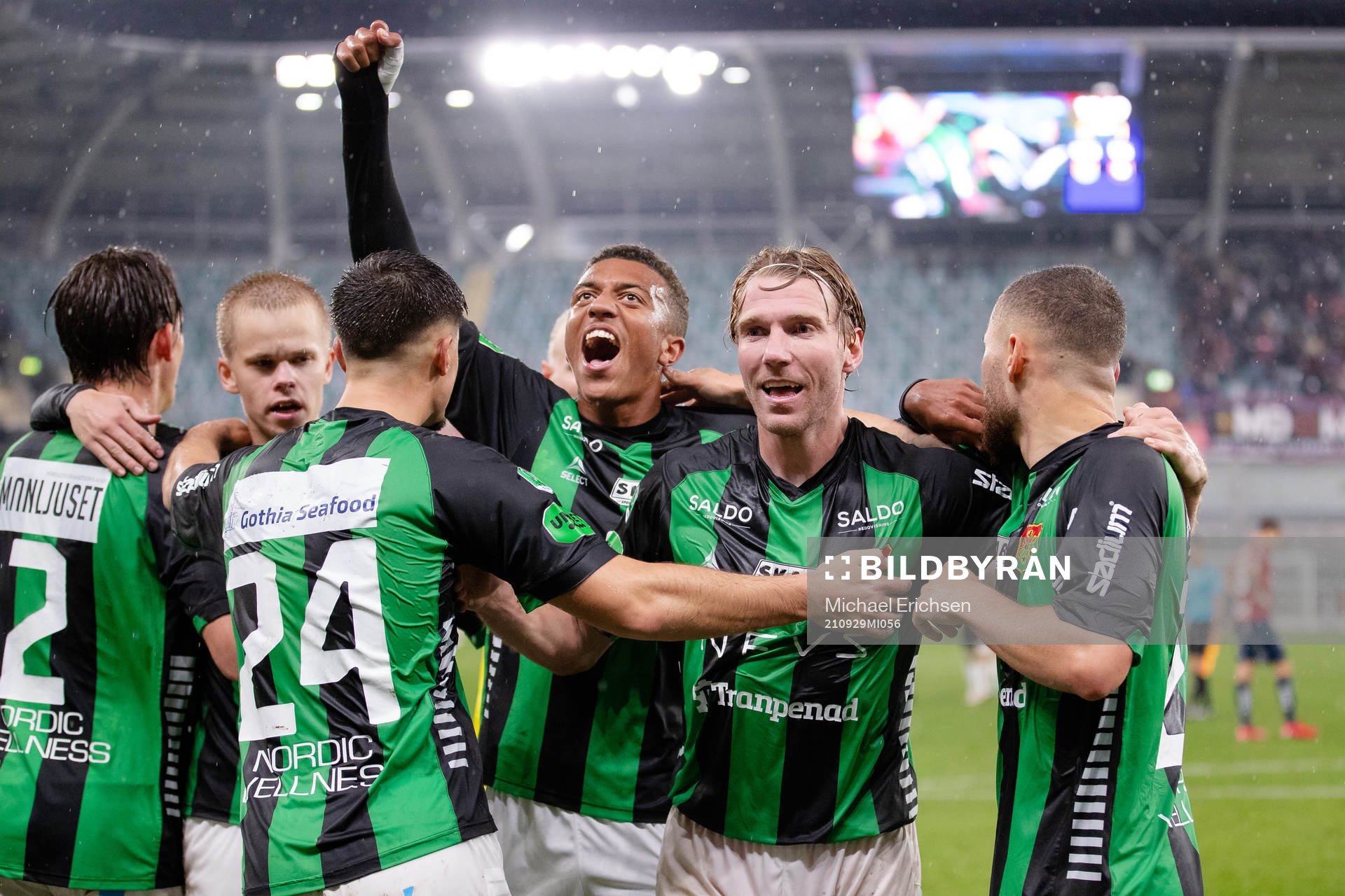 GAIS spelare jublar