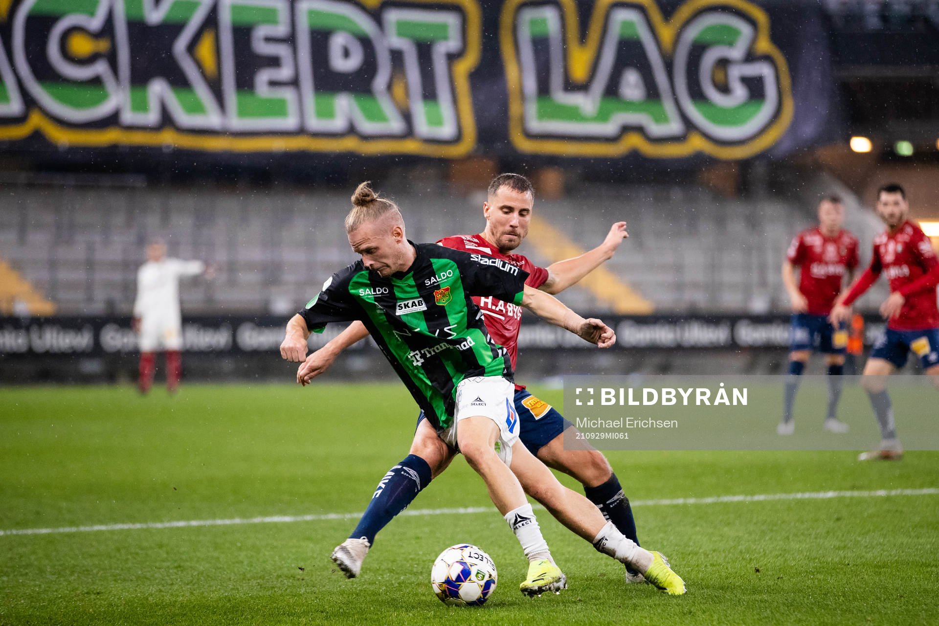 GAIS Jonas Lindberg och Örgrytes Jonathan Azulay