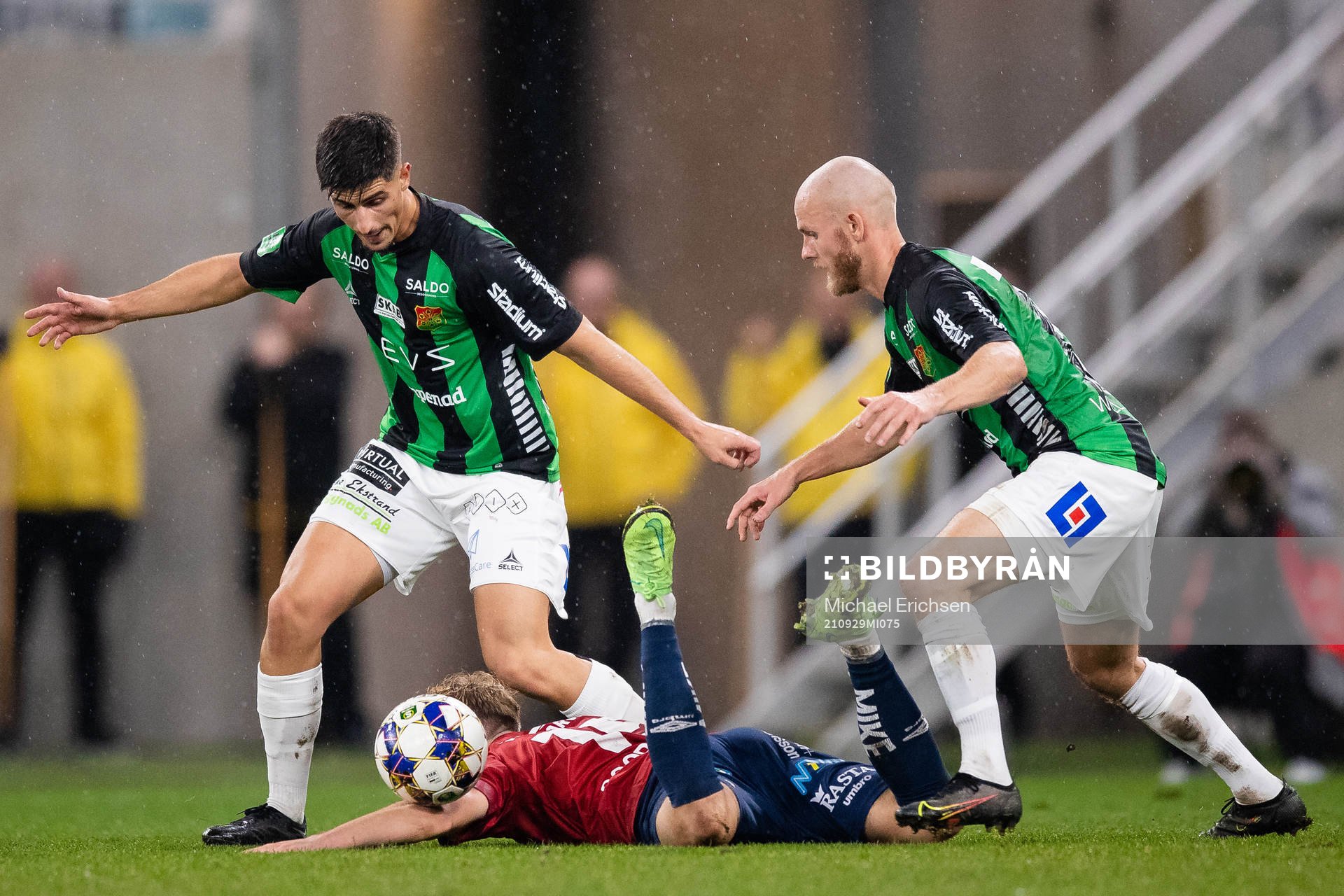 GAIS Emin Grozdanic och Niklas Andersen mot Örgrytes Jack