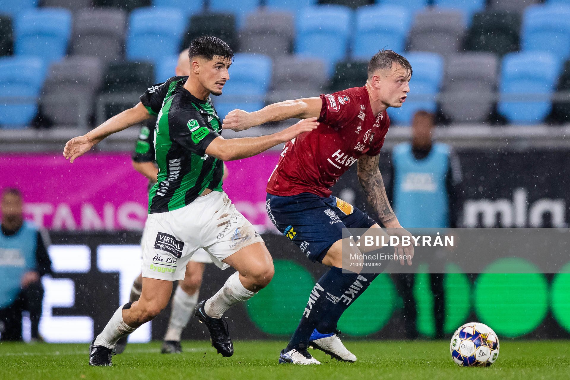 GAIS Emin Grozdanic och Örgrytes Marcus Haglind Sangré
