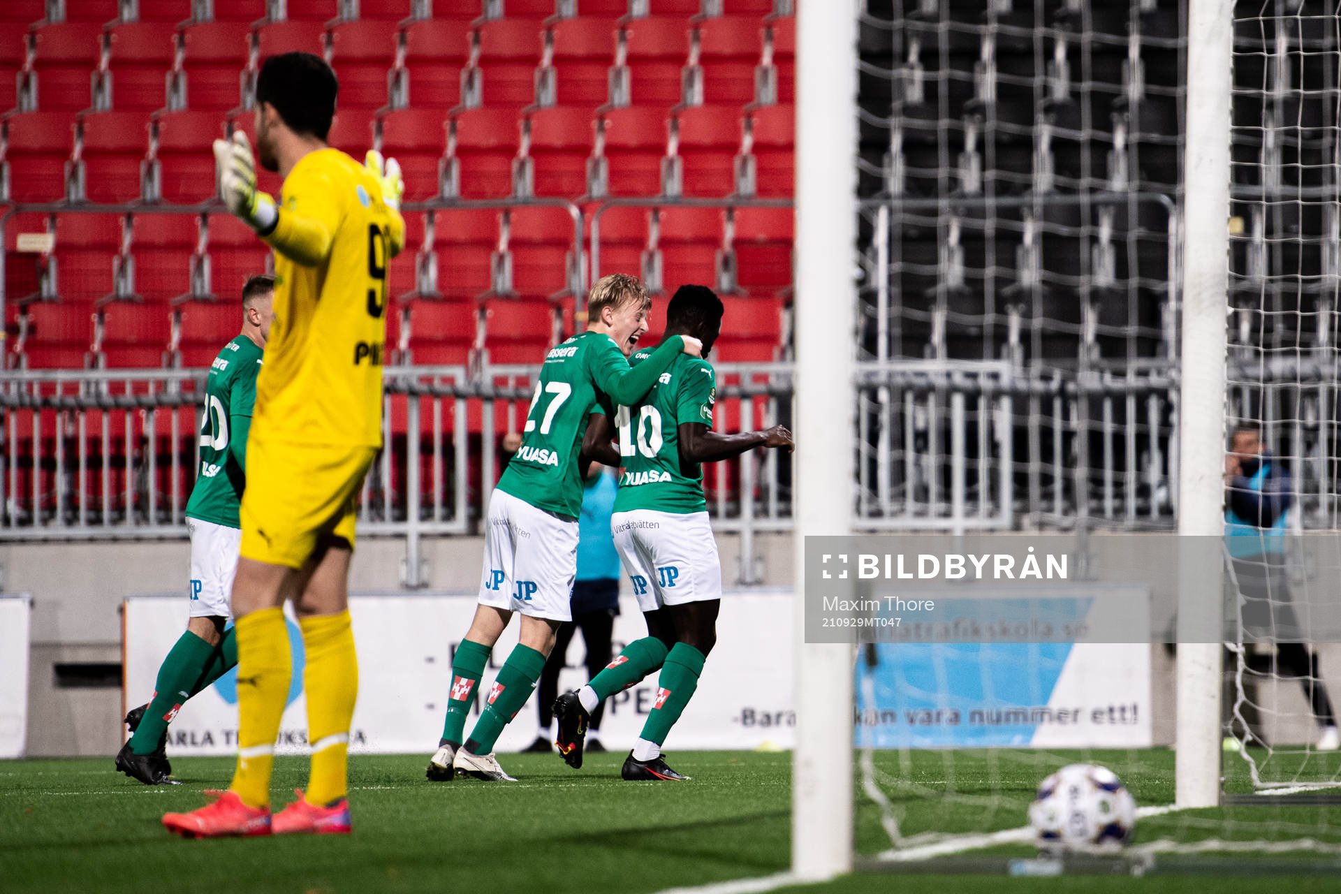 Jönköpings Eric Johana Omondi jublar