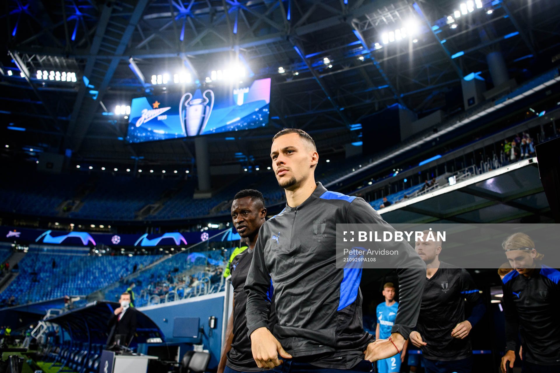 Veljko Birmancevic of Malmö FF prior to the UEFA Champions