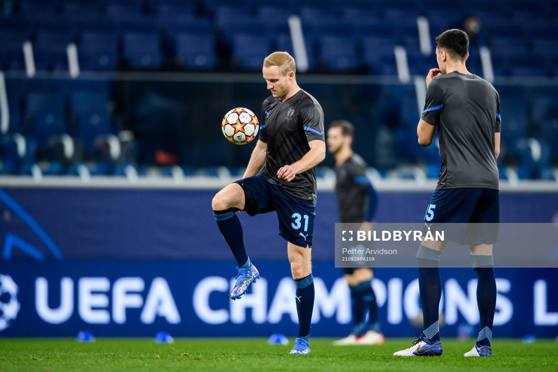 Franz Brorsson of Malmö FF prior to the UEFA Champions