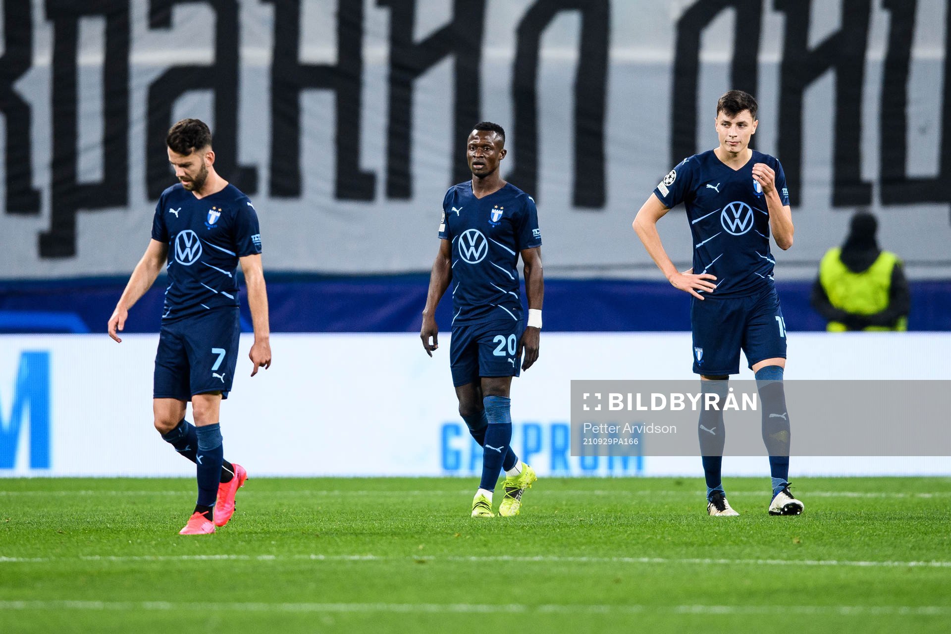 Erdal Rakip, Bonke Innocent and Anel Ahmedhodzic of Malmö
