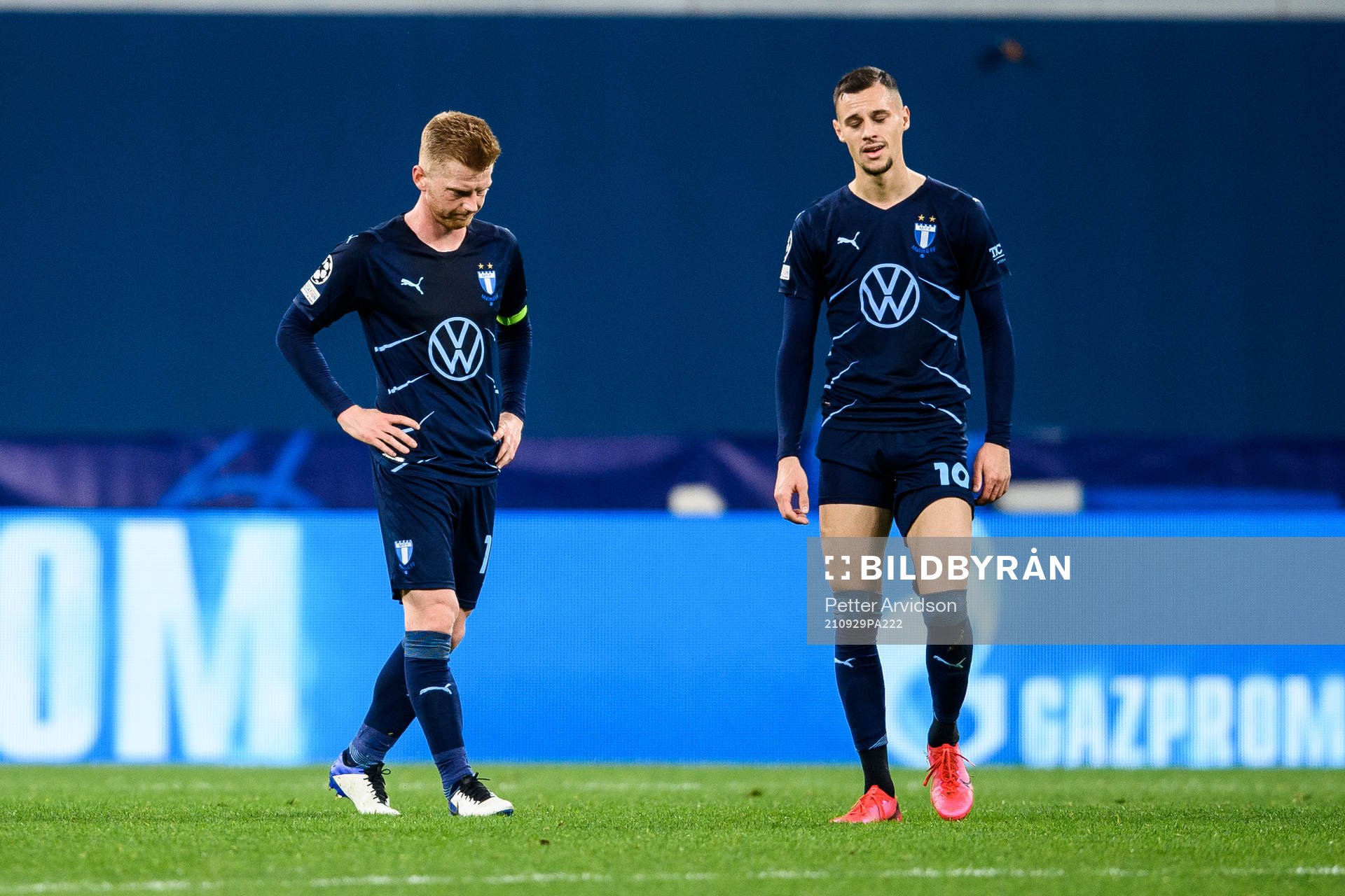 Anders Christiansen and Veljko Birmancevic of Malmö FF
