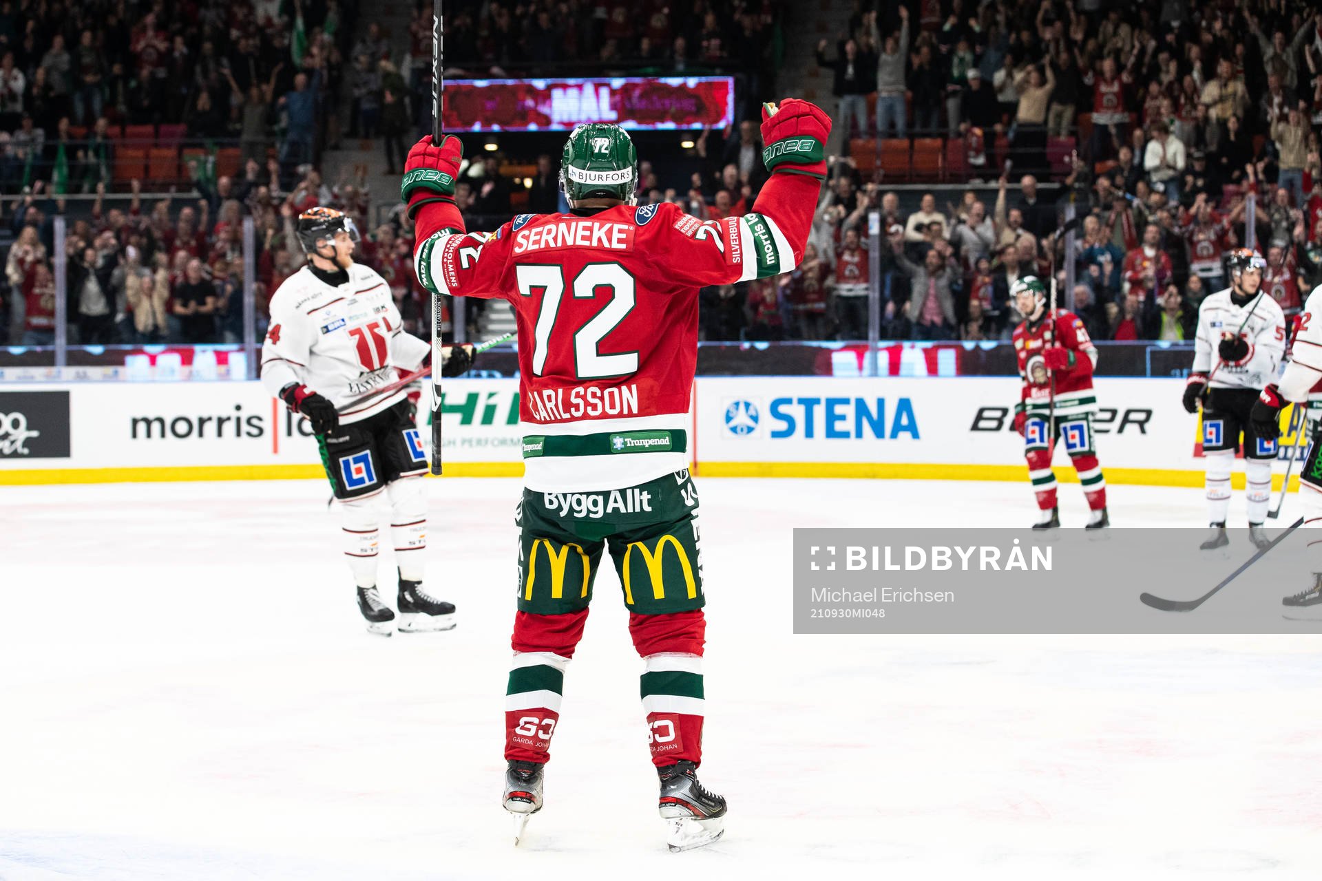 Frölundas Patrik Carlsson jublar