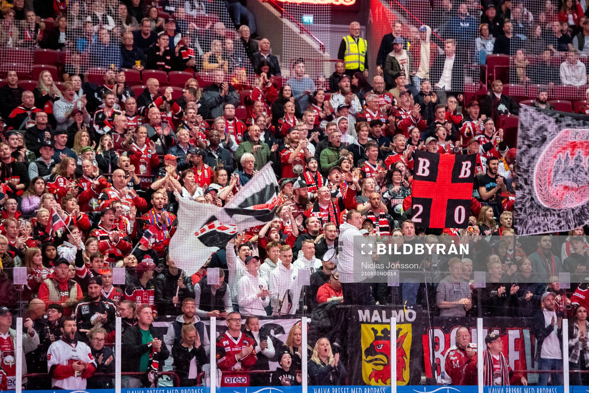 Malmö Redhawks supportrar
