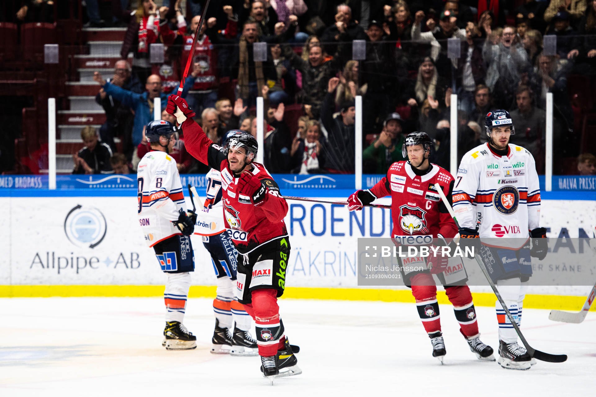 Malmö Redhawks Lance Bouma jublar